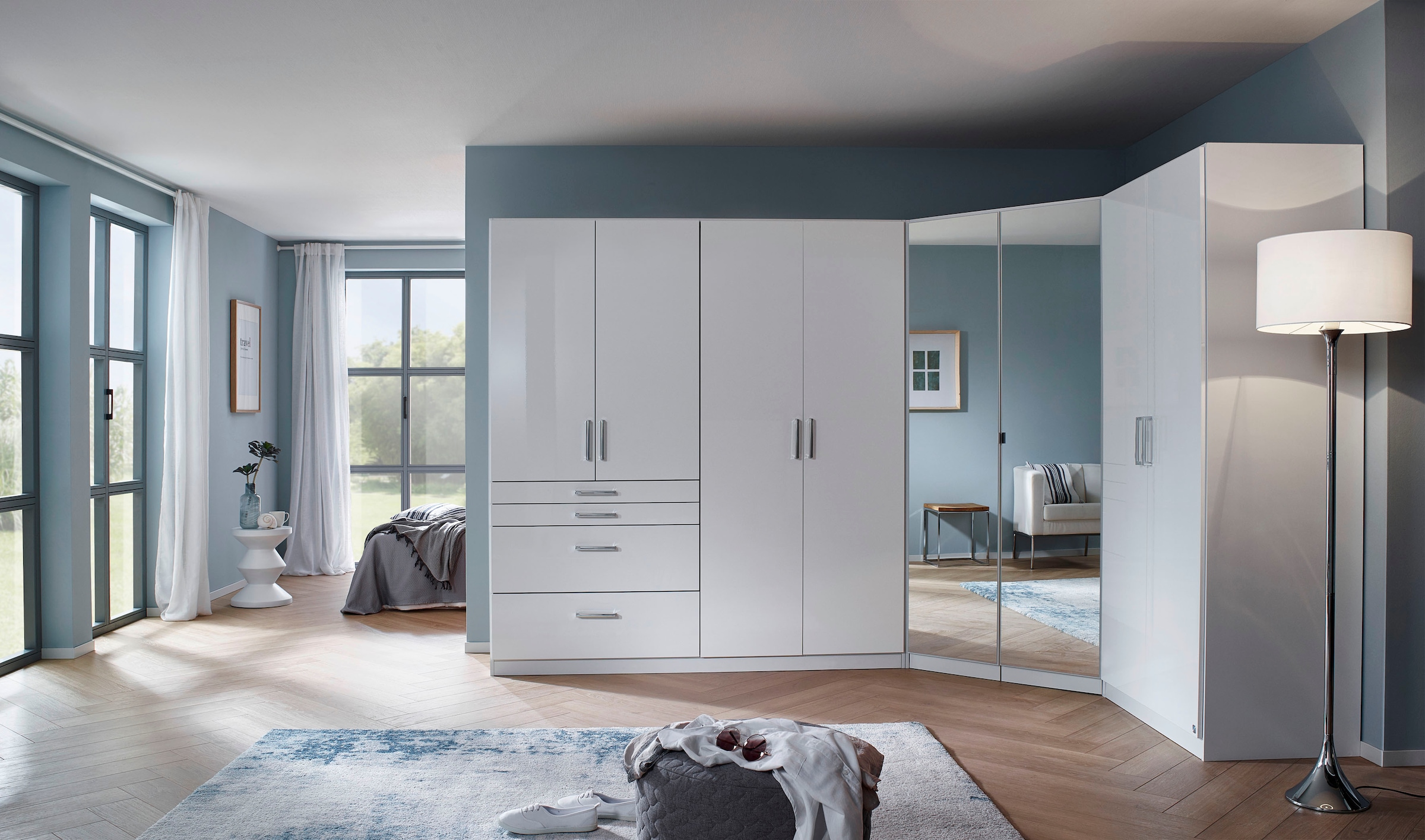 rauch Schrank-Set »Kleiderschrank Schrank Garderobe Garderobenschrank Eckschrank HOMBURG« Set, 