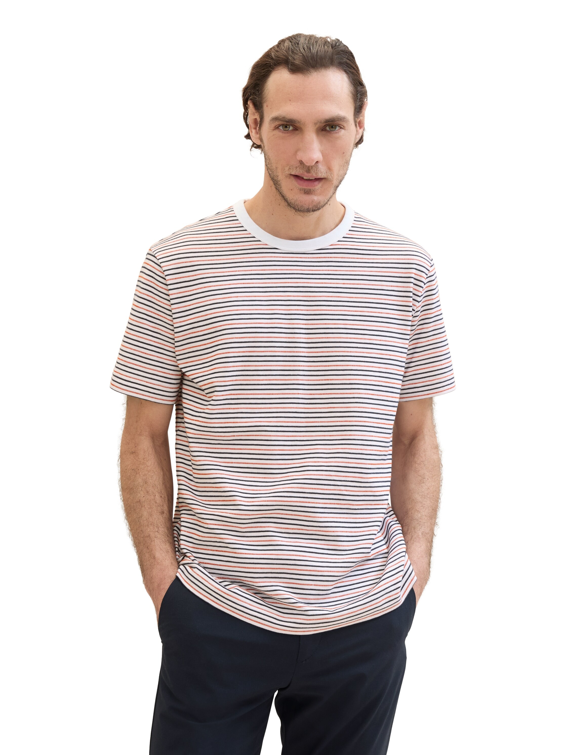 TOM TAILOR T-Shirt, im Streifen-Design