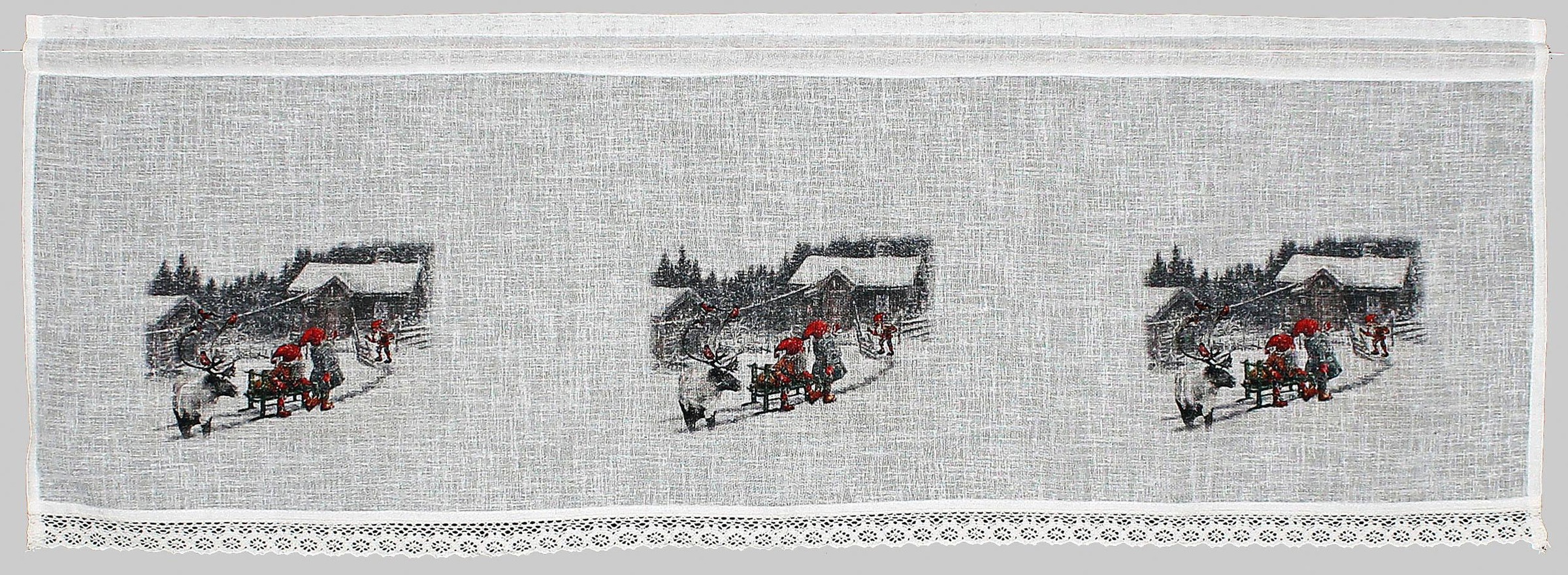 Image of HOSSNER - ART OF HOME DECO Querbehang »Wintermärchen«, (1 St.), HxB: 40x120, Landhaus-Look bei Ackermann Versand Schweiz