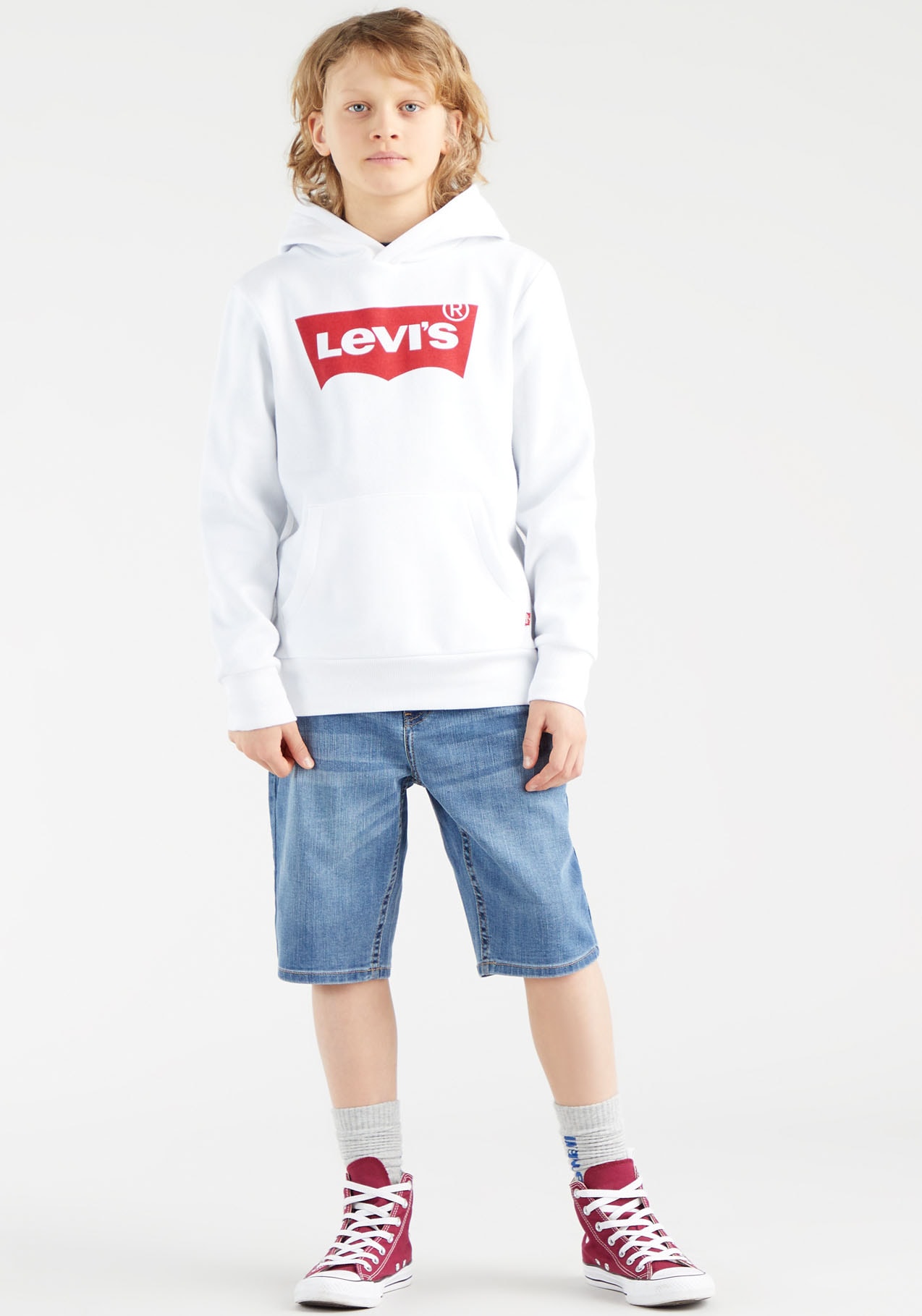 Levi's® Kids Kapuzensweatshirt »LVB BATWING PULLOVER HOODIE«, for BOYS