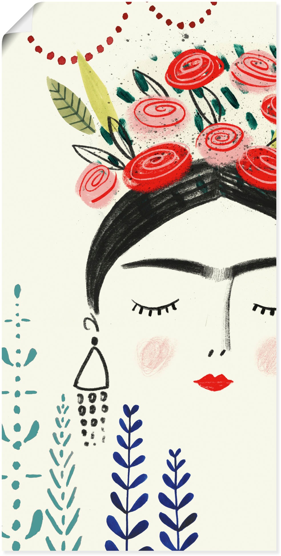 Image of Artland Wandbild »Fridas Traum Collektion B«, Bilder von Frauen, (1 St.), in vielen Grössen & Produktarten - Alubild / Outdoorbild für den Aussenbereich, Leinwandbild, Poster, Wandaufkleber / Wandtattoo auch für Badezimmer geeignet bei Ackermann Versand S