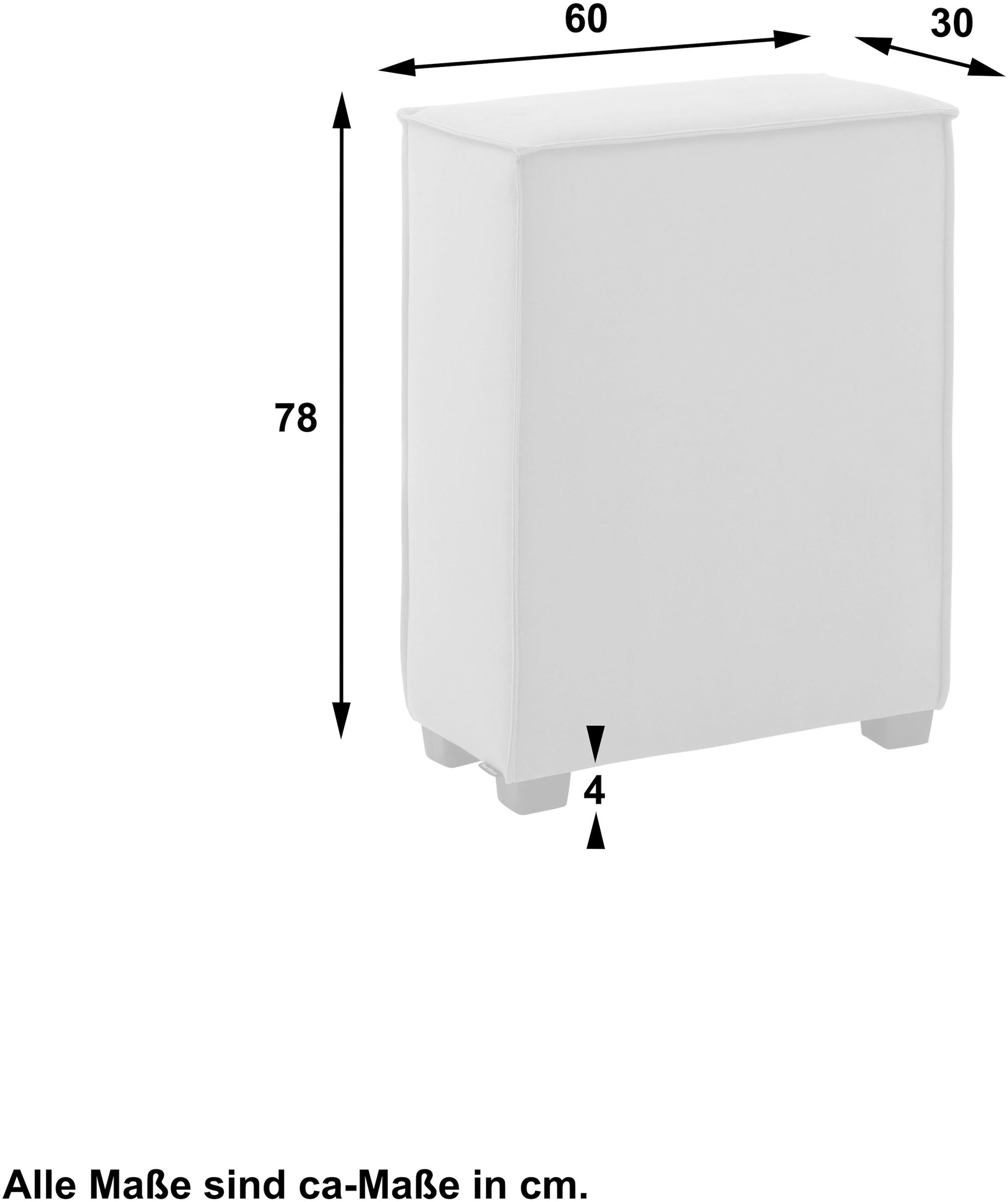 Max Winzer® Sofaelement »MOVE«, Einzelelement 60/30/78 cm, individuell kombinierbar