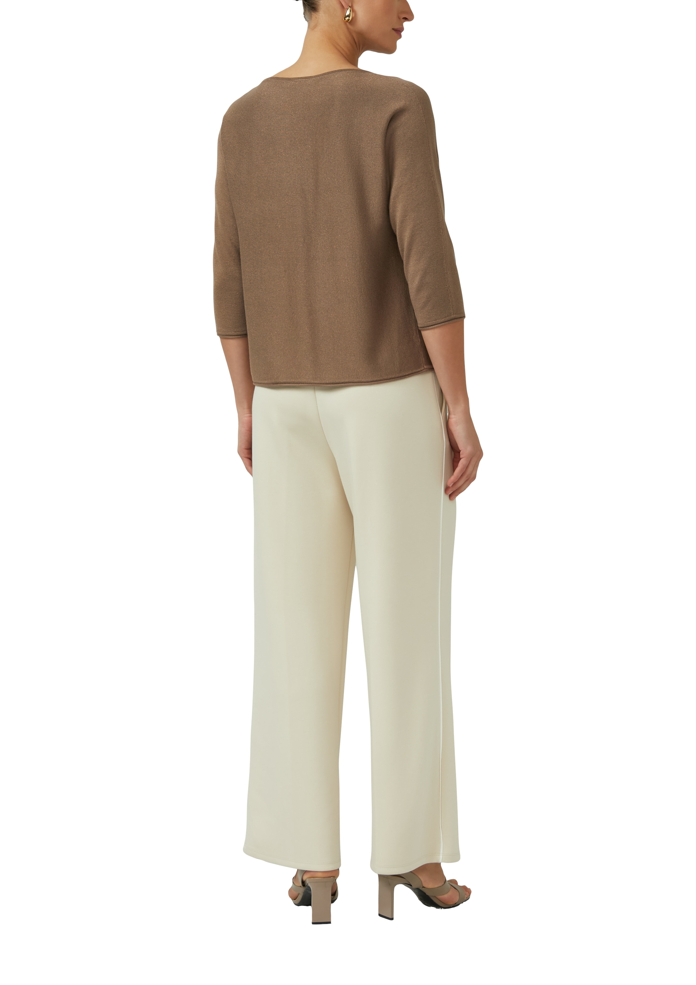 s.Oliver BLACK LABEL Pull à manches 3/4 mit Glitzer-Details