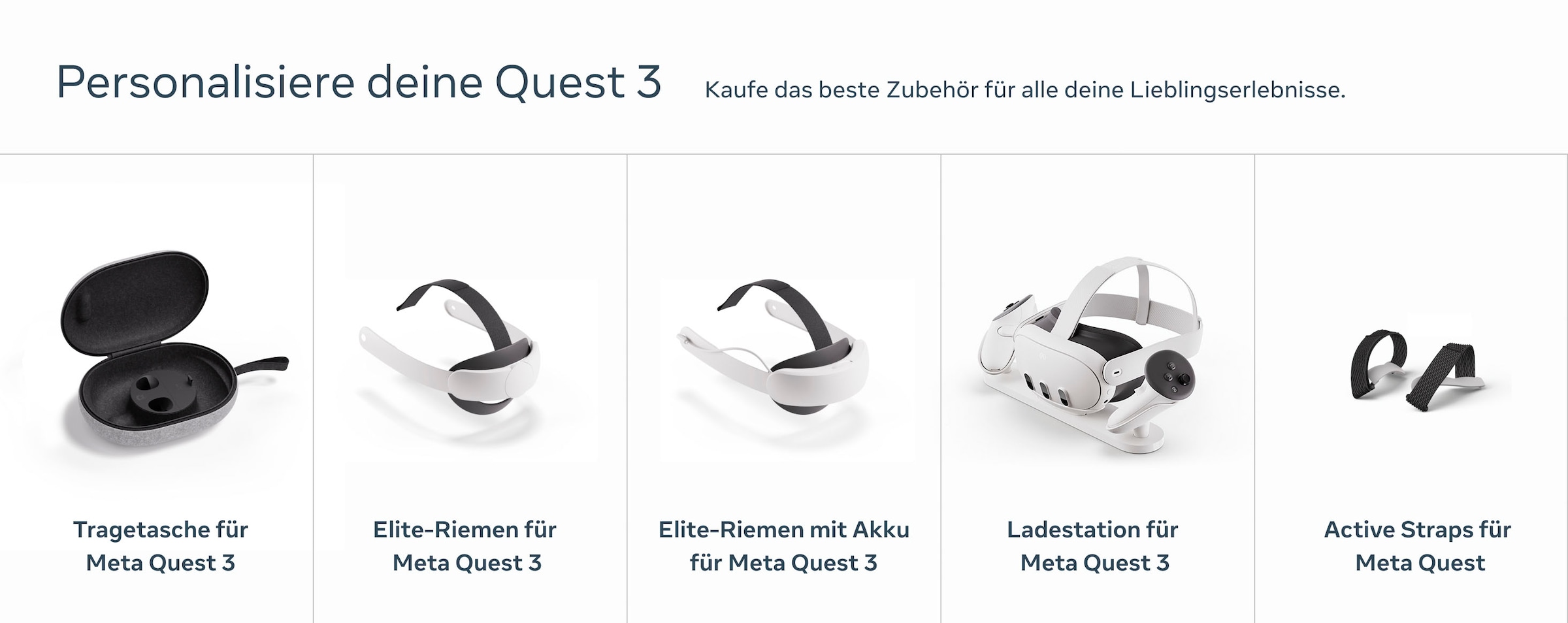 Meta VR Brillen-Halterung »Quest 3 Silicone Facial Interface«