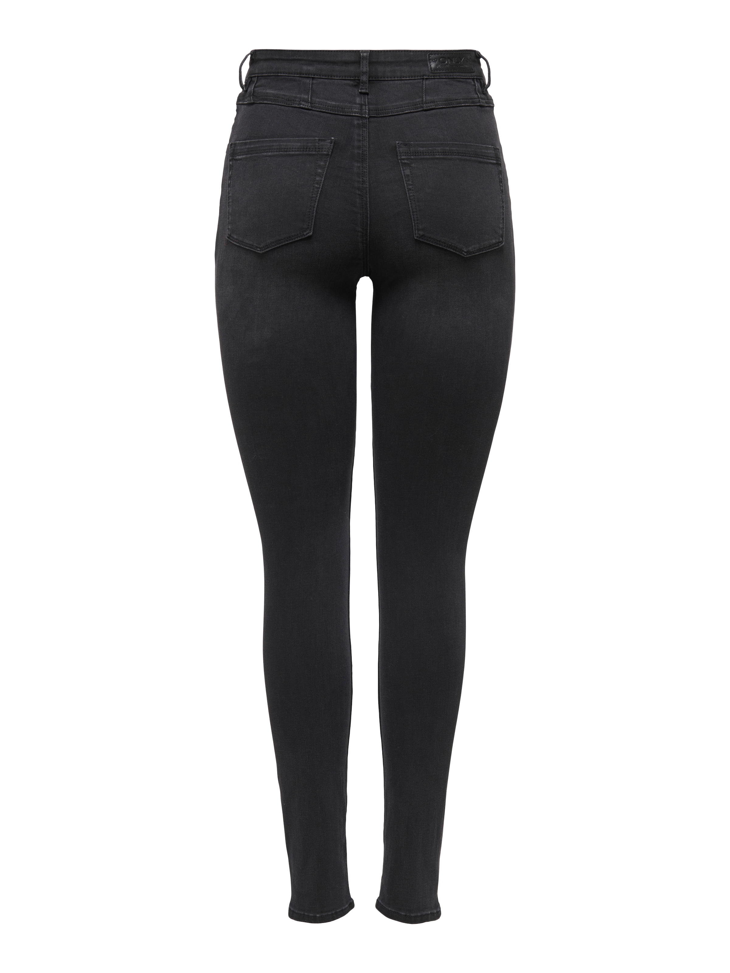ONLY »ONLWAUW HW DOU BUT CUT SKINNY DNM EXT« Materialmix, skinny fit