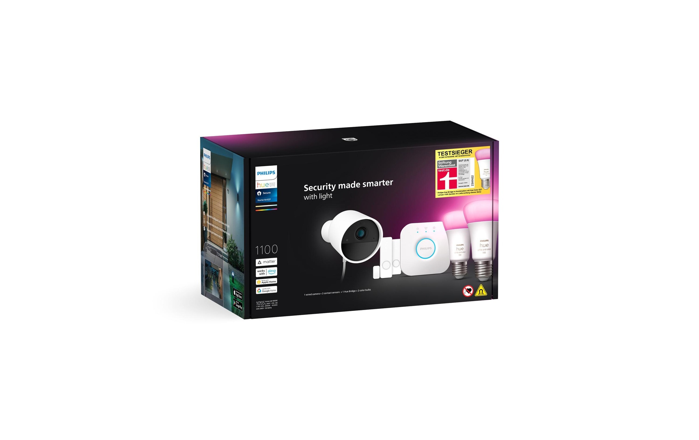 Philips Hue Überwachungskamera »Bundle«, Aussenbereich-Innenbereich, (Set)