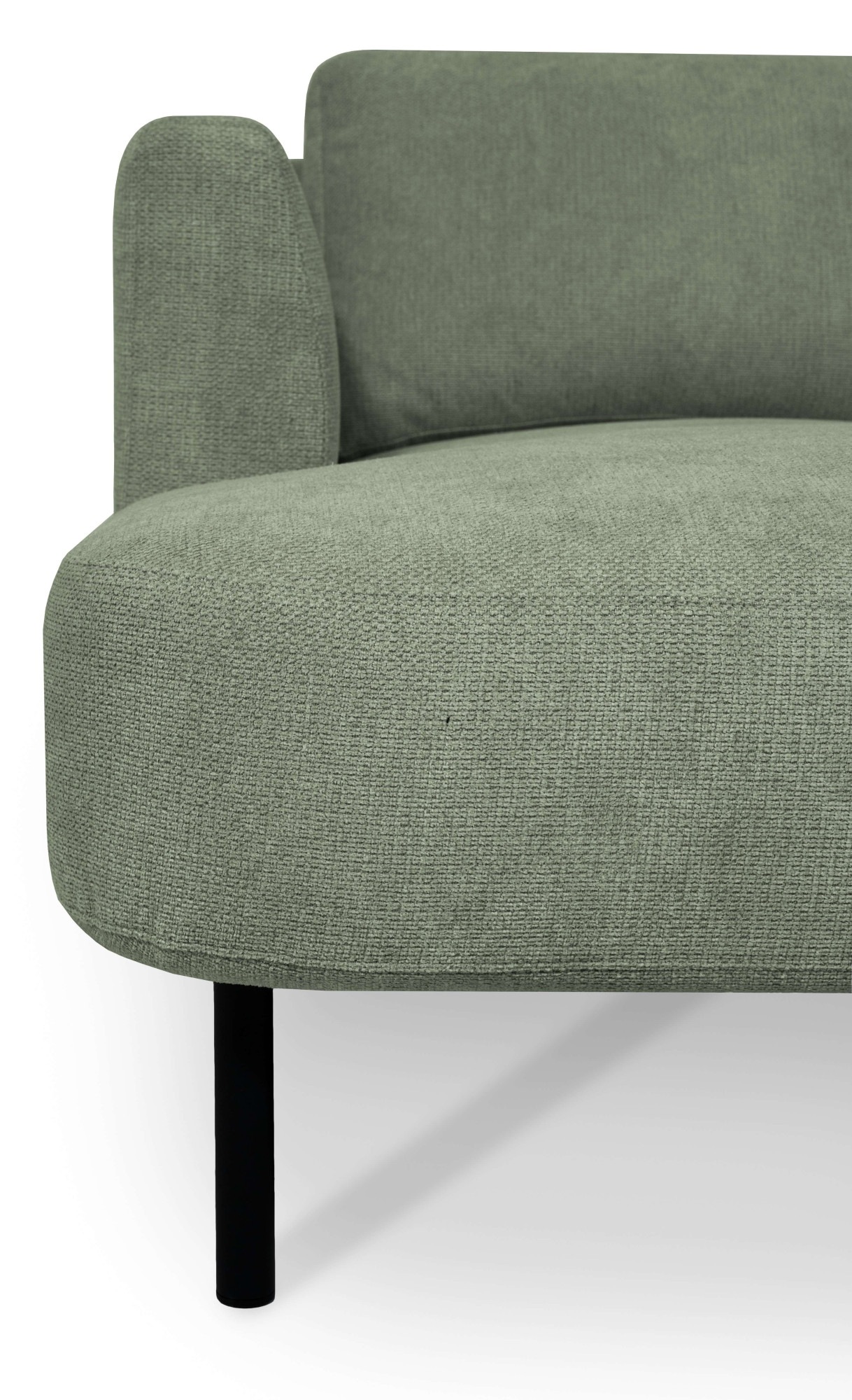 GOODproduct Wohnlandschaft »Cesola« in weichem Chenille-Stoff, Breite 327 cm, mit schwarzen Metallfüssen