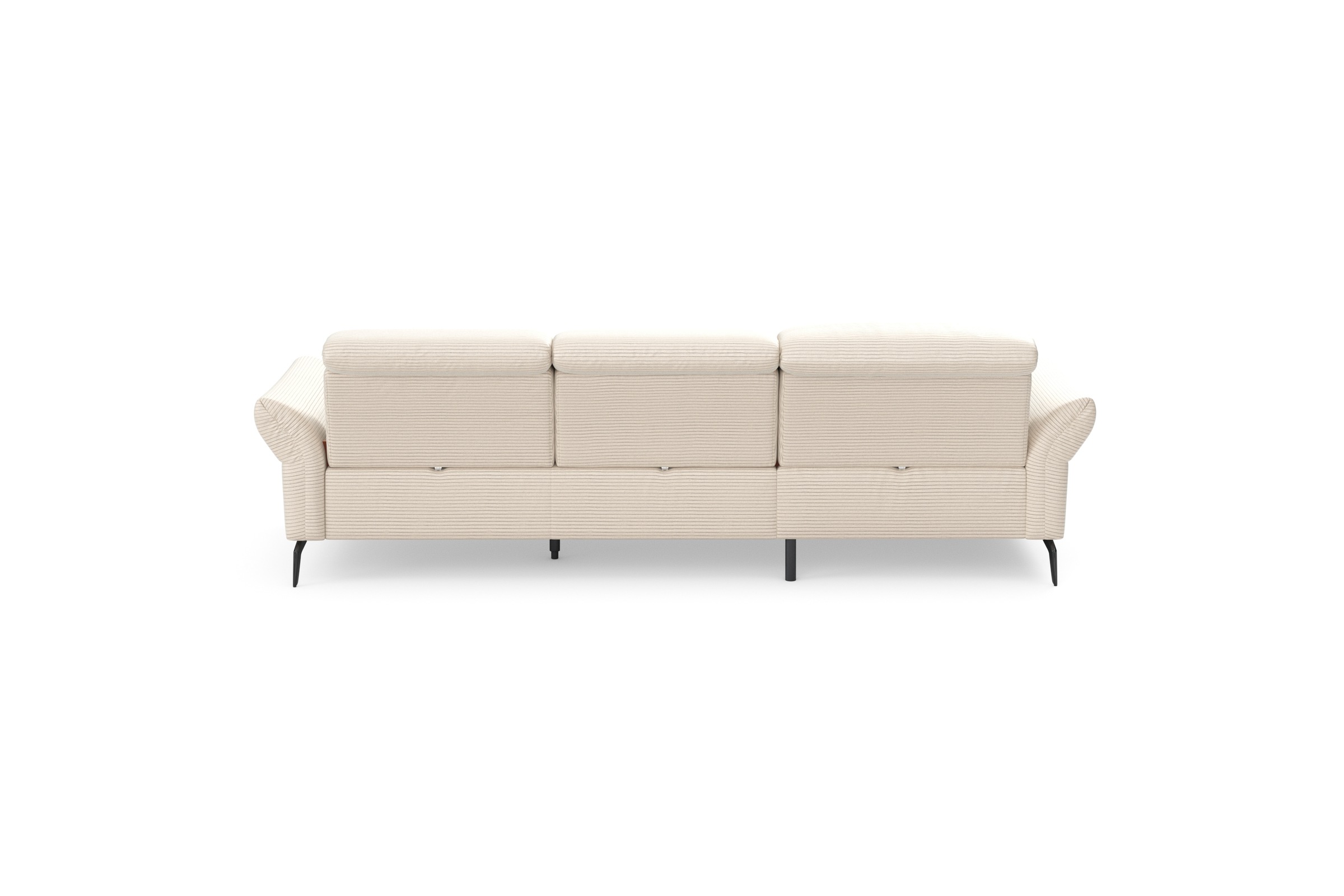 INOSIGN Ecksofa »Coco L-Form«, Sitztiefen-, Arm- und Kopfteilverstellung, Cord-Bezug, Fusshöhe 15 cm