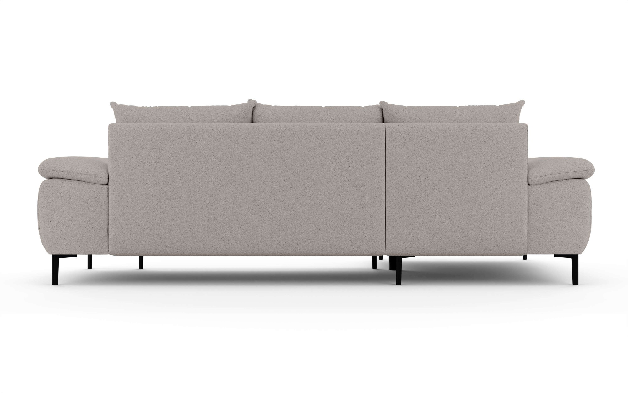 INOSIGN Ecksofa »DROMARA Schlafsofa mit Bettkasten, Masse: B/T/H 277/141/91 cm«, L-Form mit Recamiere rechts/links bestellbar, Wellenunterfederung