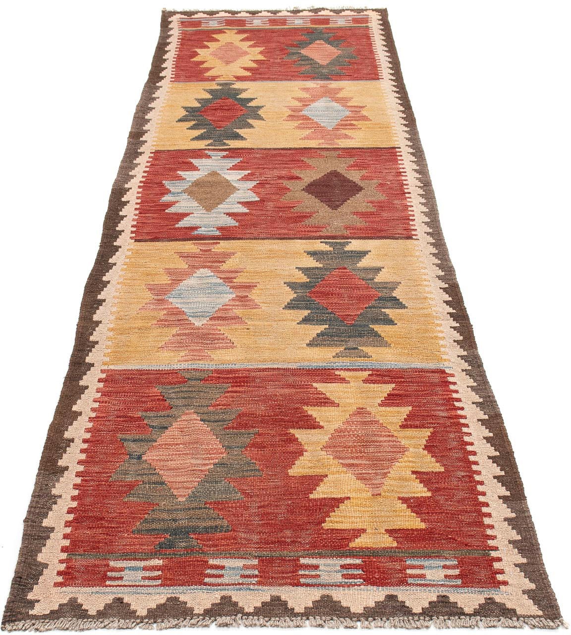 Image of morgenland Läufer »Kelim Maimene Medaillon 393 x 77 cm«, rechteckig, 0,5 mm Höhe, Wendeteppich bei Ackermann Versand Schweiz