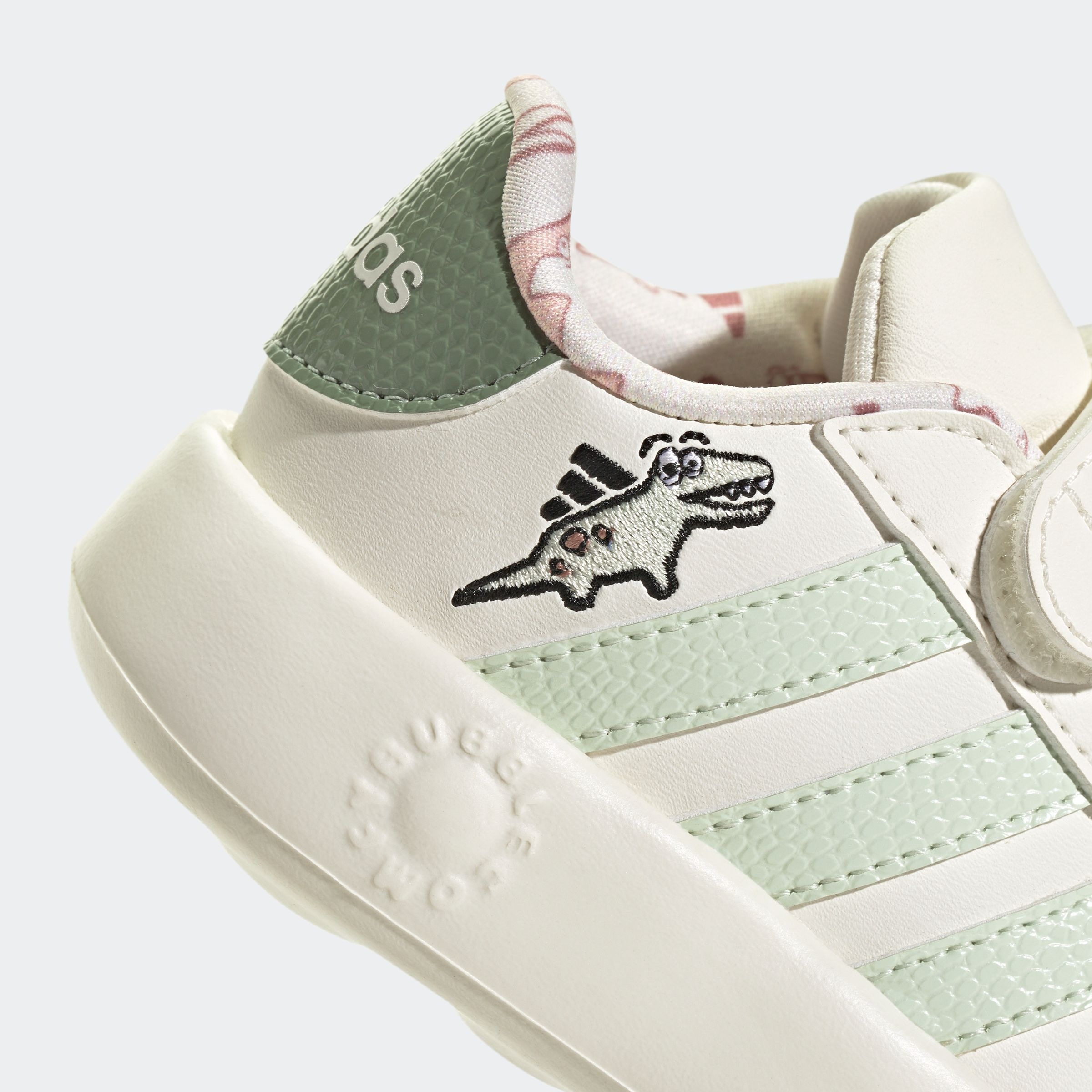 adidas Sportswear Klettschuh »DINO GRAND COURT 2.0 KIDS«, Design auf den Spuren des adidas Superstar, für Kinder
