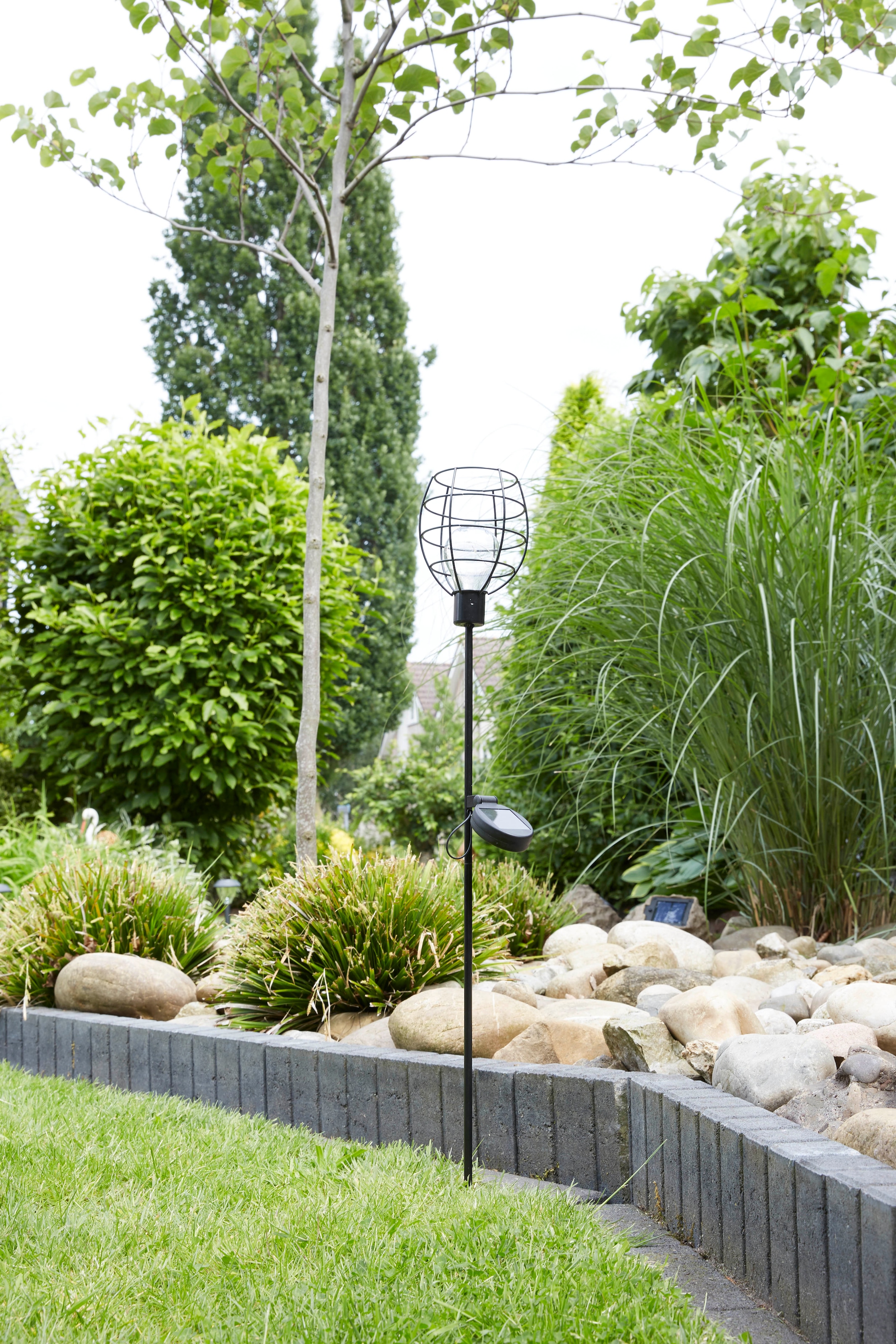 LUXFORM Lampe de jardin »Solar-Erdspiess-Gartenlampe - Bottle - 2 Stück« Module LED 2 cuis ornement décoratif de jardin