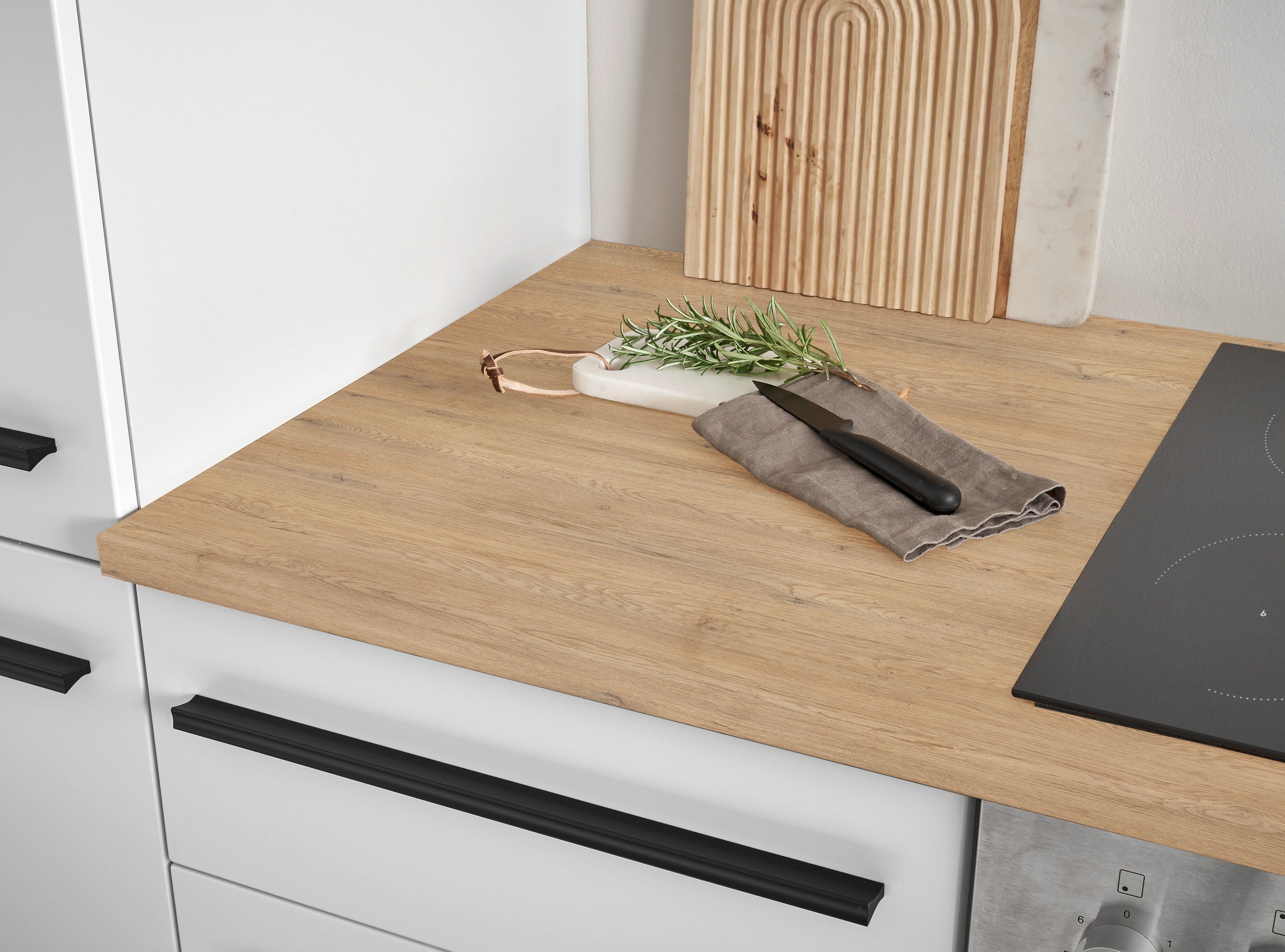 BASIC by Balculina Meuble bas d'angle »Denver, Küchenschrank BxHxT 112 x 90 x 60« 1 cuis tlg. Largeur 110cm, fermeture douce pour porte,