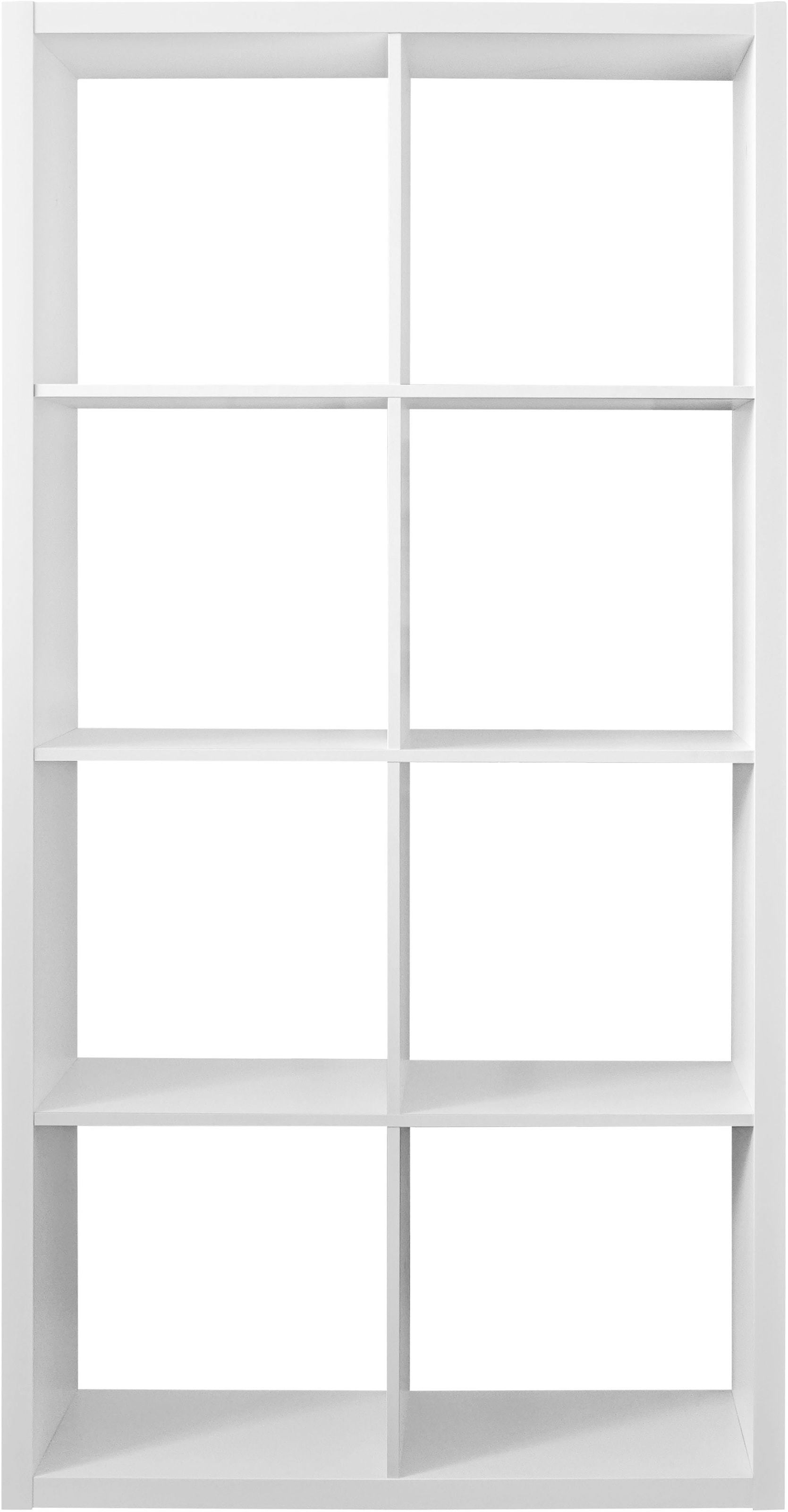 INOSIGN Bücherregal »IZOLA, Raumteiler, Aktenregal, Würfelregal,«, mit 6 oder 8 Fächern, quer und hochkant stellbar, (B/T) 76x37 cm