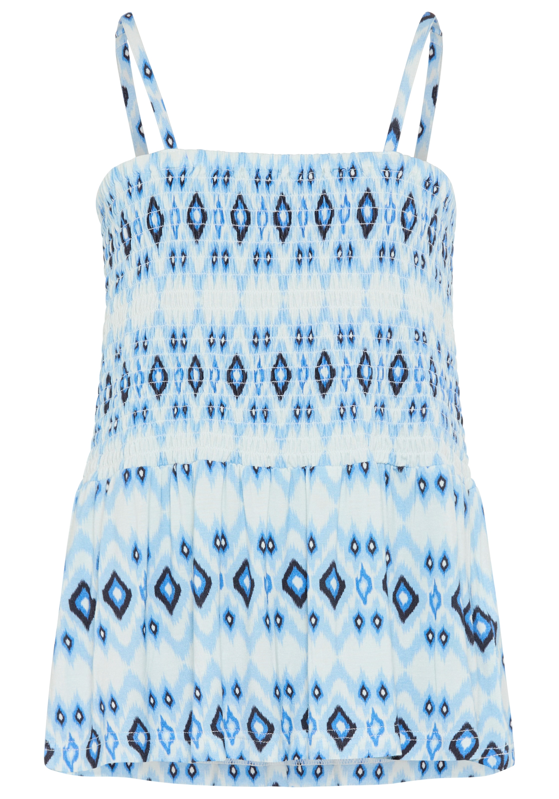 KangaROOS T-shirt »Kangaroos Smoke Top für Mädchen« eng anliegende Passform, ärmellos, bedruckte Optik