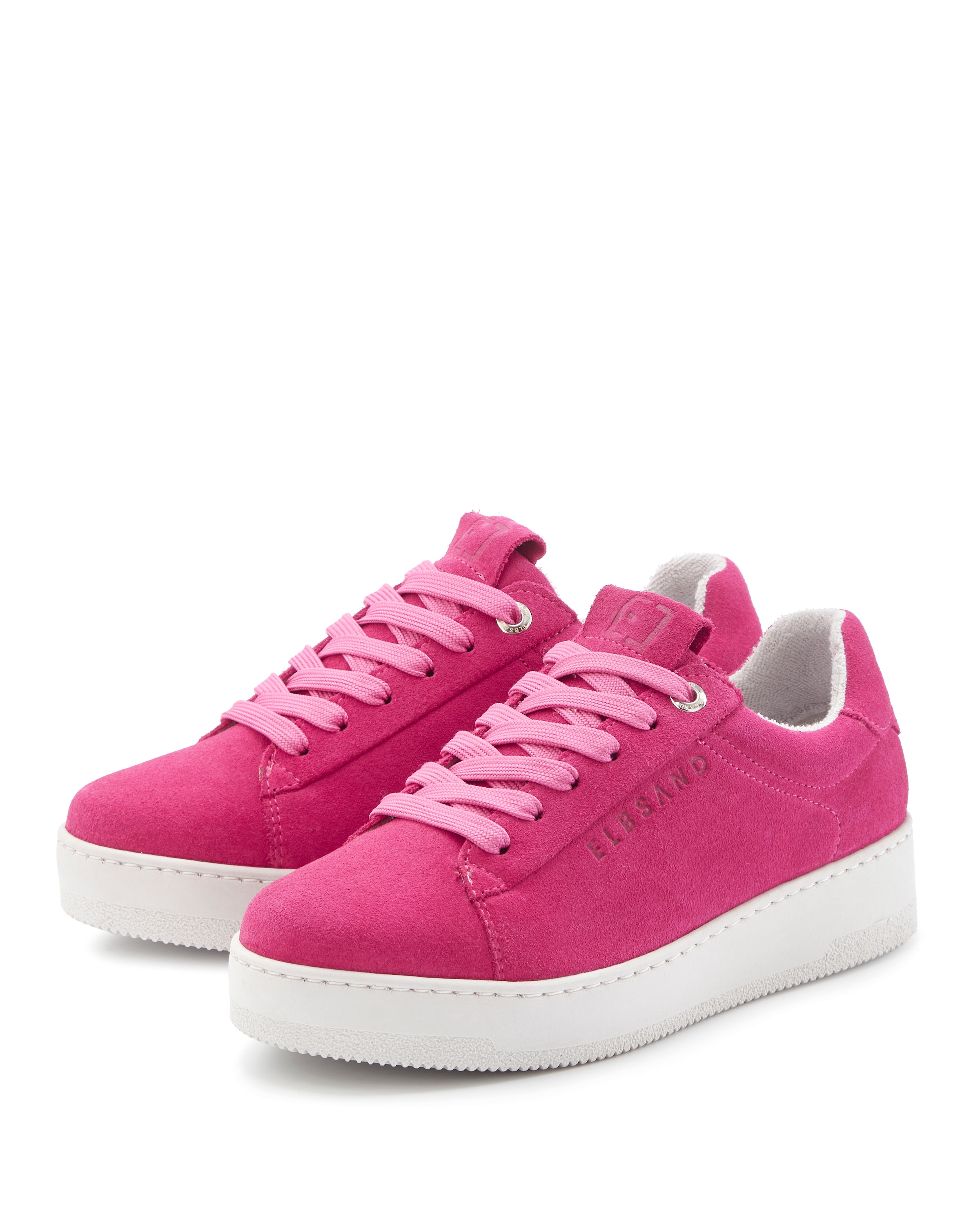 Image of Elbsand Sneaker "Freizeitschuh, Lederschuh, Ledersneaker, Turnschuh, Schnürschuhe" NEU aus Leder mit Plateausohle und austauschbaren Schnürsenkeln