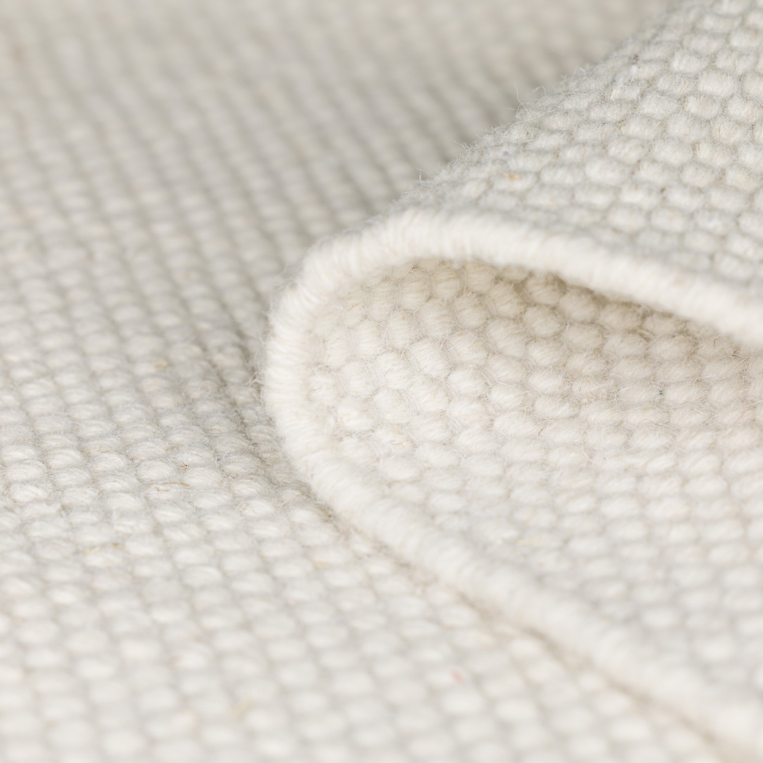 my home Bettumrandung »Woolscape 1«, (Set, 3 tlg.), Wendeteppich, handgewebte Qualität, Uni, reine Wolle, Wohnzimmer
