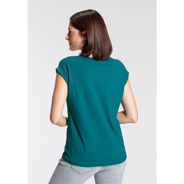 ♕ Boysen's T-Shirt, mit überschnittenen Schultern & kleinem Ärmelaufschlag  versandkostenfrei bestellen