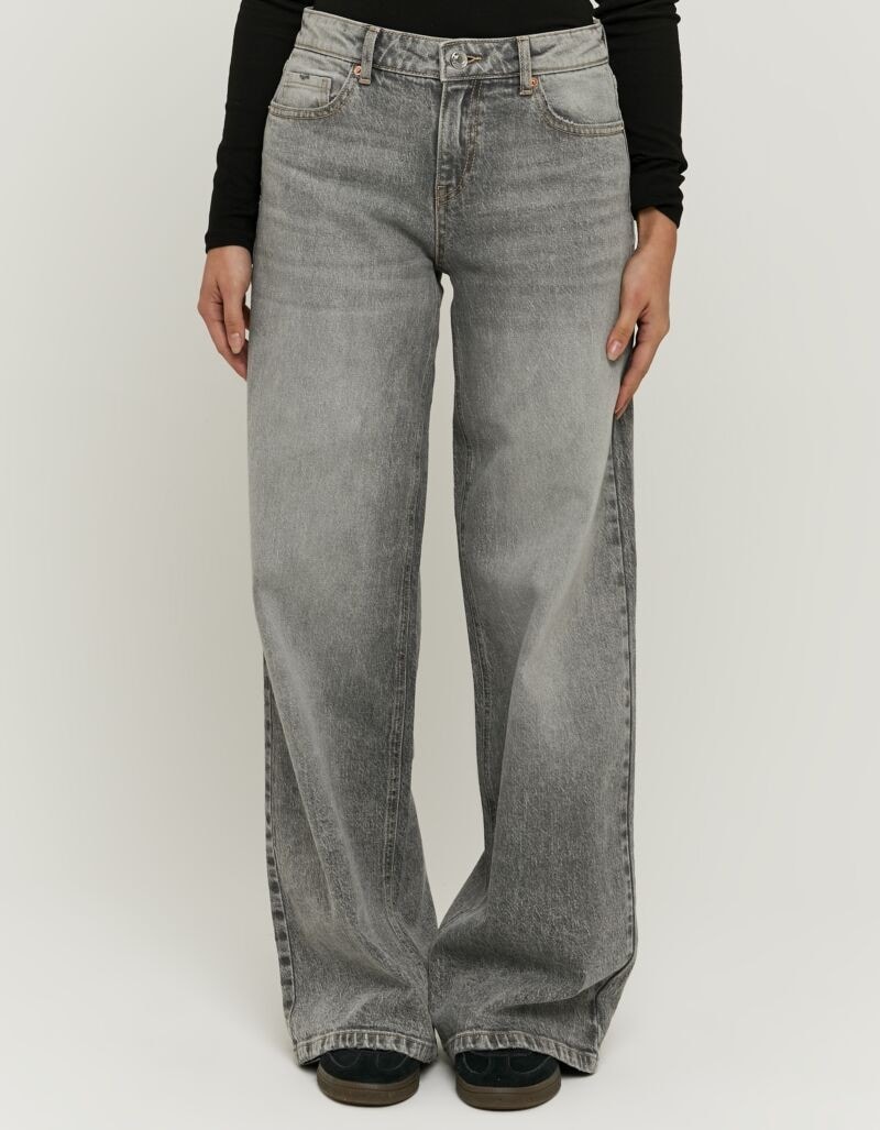 Image of Tally Weijl Loose-fit-Jeans "SPADEWACKIE5" Baumwollmischung, Mid Waist