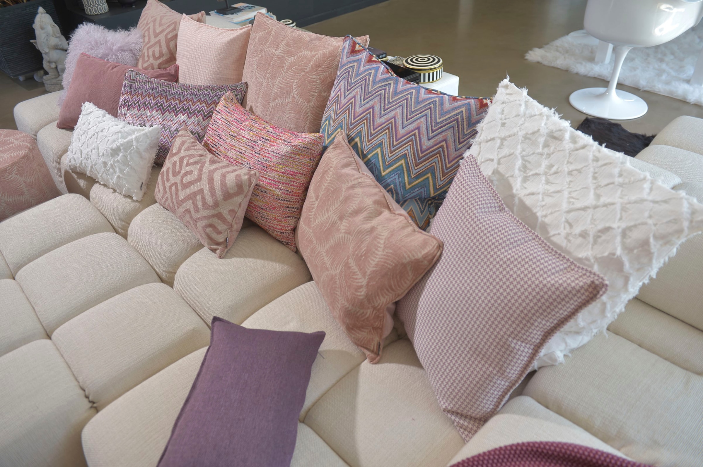 H.O.C.K. Coussin décoratif »Rebelle« mit Zickzack-Muster