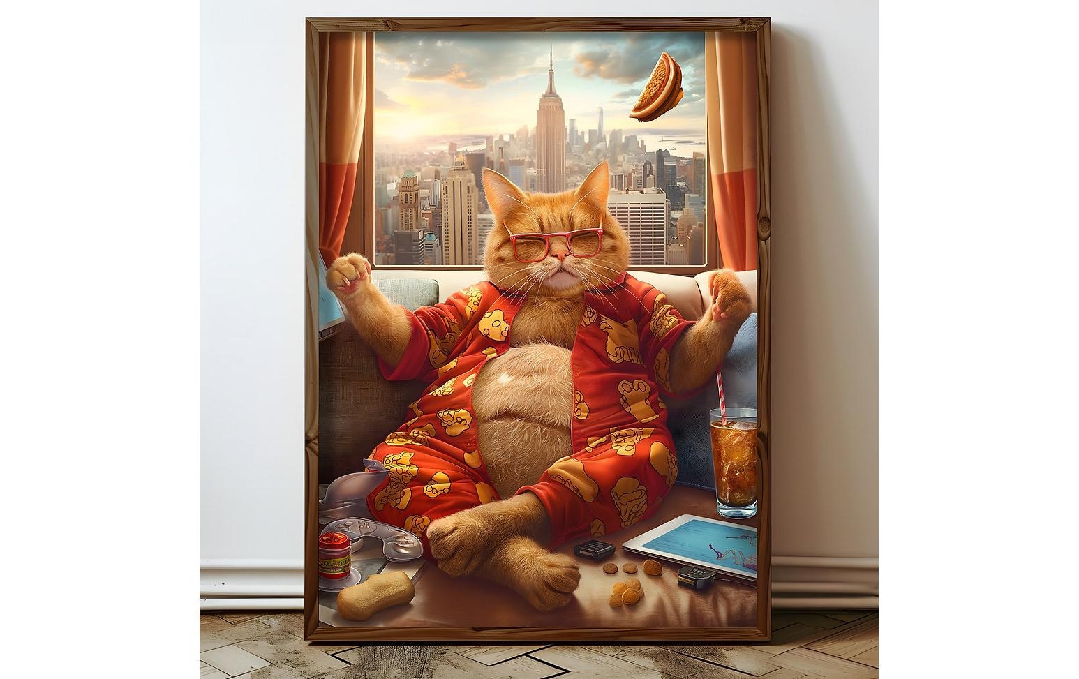 Wandbild »Wallxpert Katze«, Katze