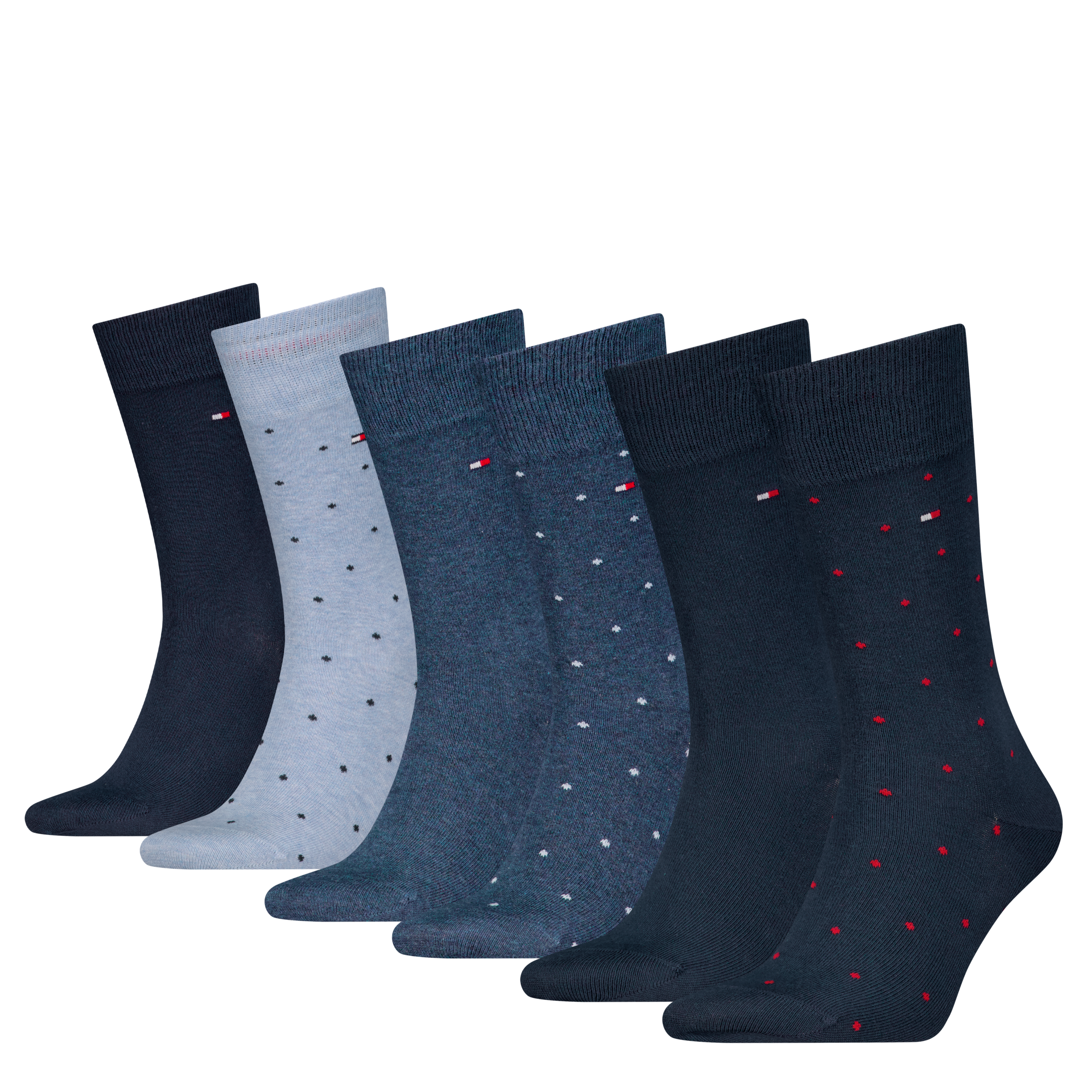Image of Tommy Hilfiger Socken "TH MEN SOCK 6P DOT ECOM" 6 Paar, gepunktet und uni