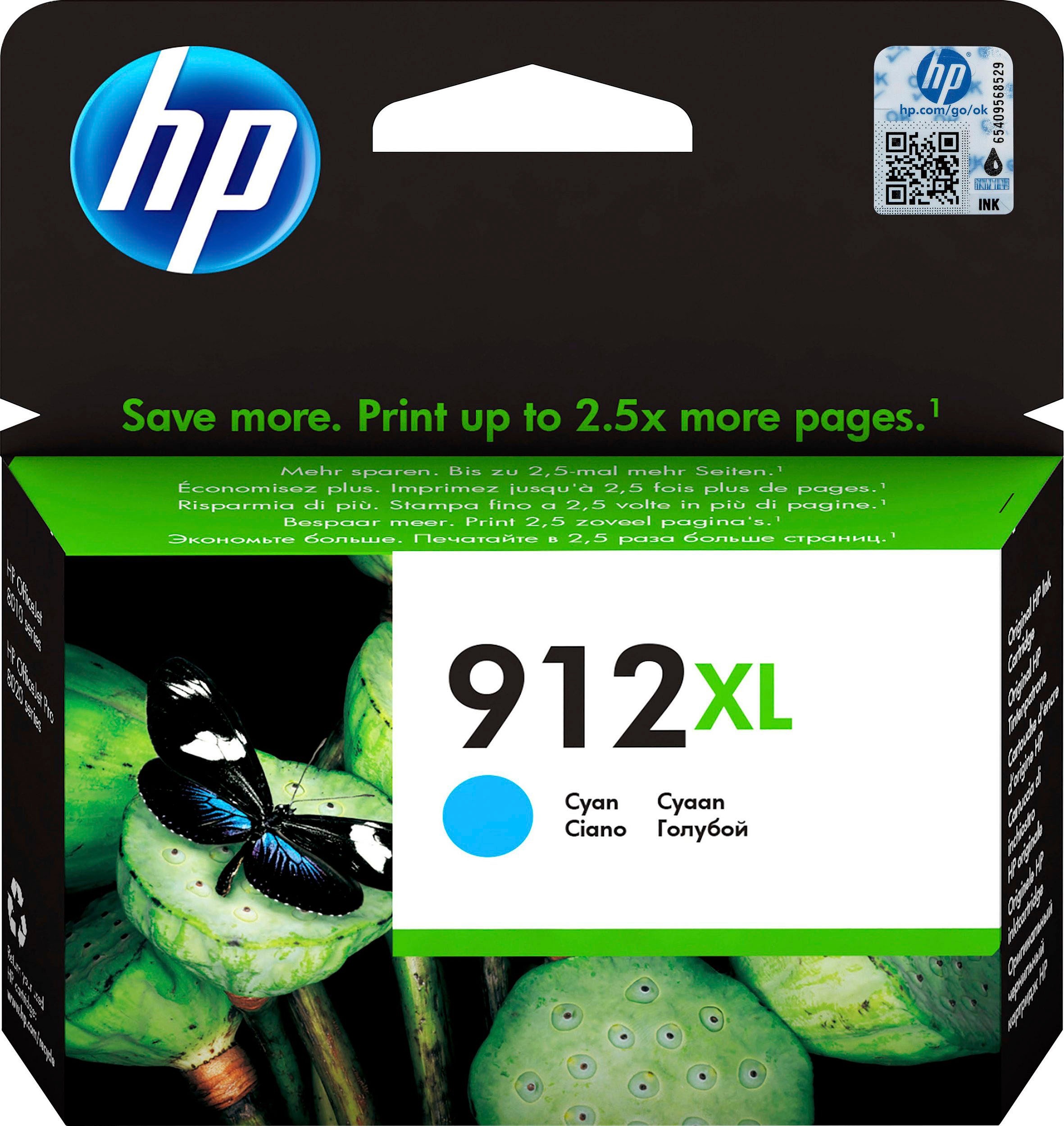HP Tintenpatrone »hp 912XL«, original Druckerpatrone 912 cyan