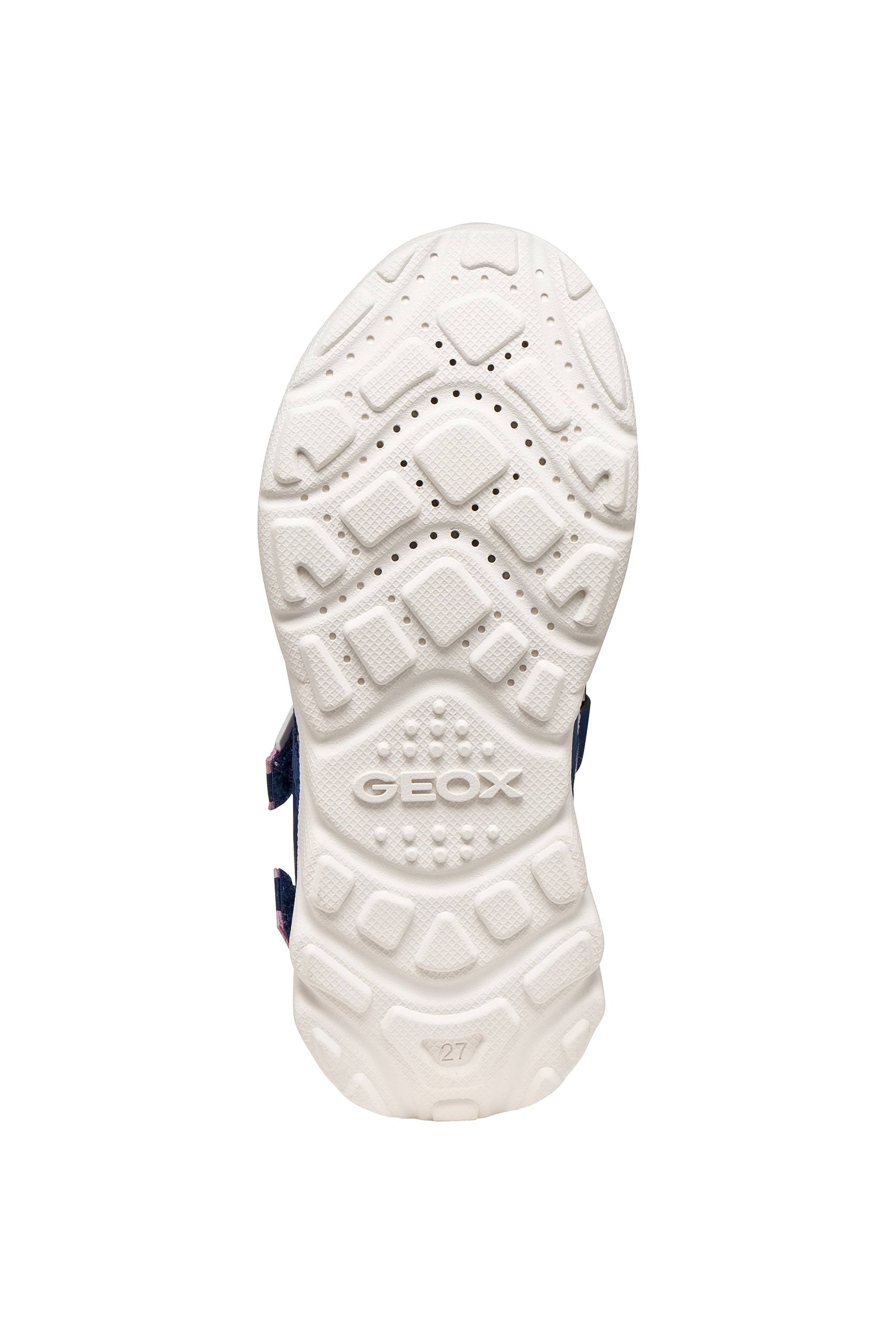 Geox Sandale »J SANDAL AIRADYUM GI«  mit Klettverschluss und Fersenriemen, Grössenschablone zum Download