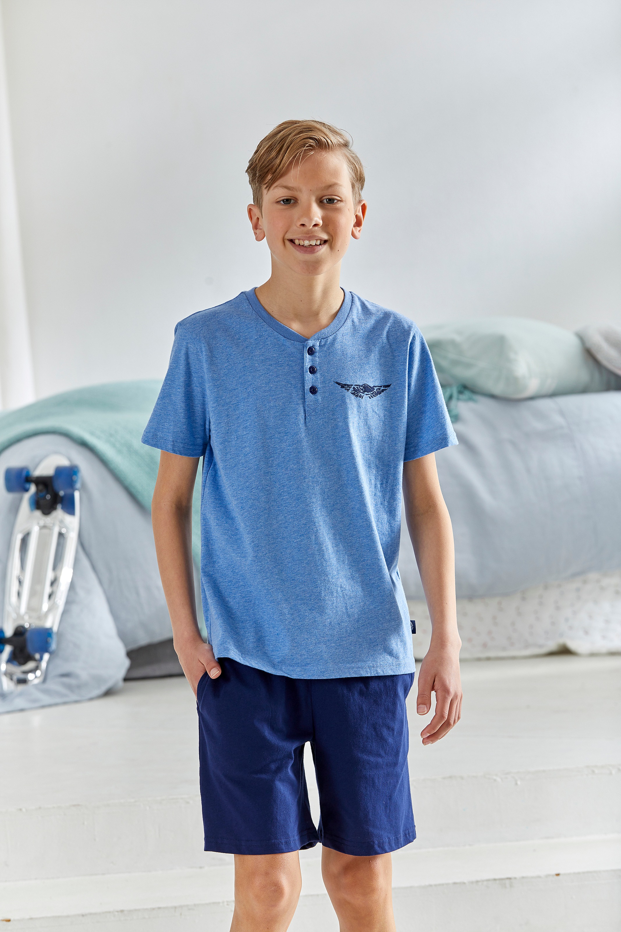 Image of Arizona Shorty, Oberteil mit Knopfleiste und Logodruck auf der Brust bei Ackermann Versand Schweiz