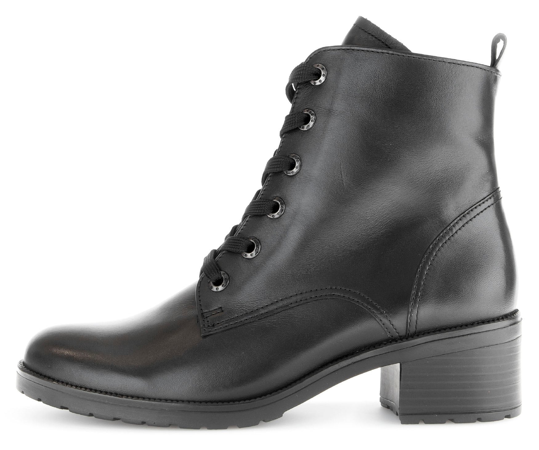 Gabor Bottes à lacets »Tunis«  , Blockabsatz, Schnürboots, Komfortschuh mit Anziehlasche, G-Weite