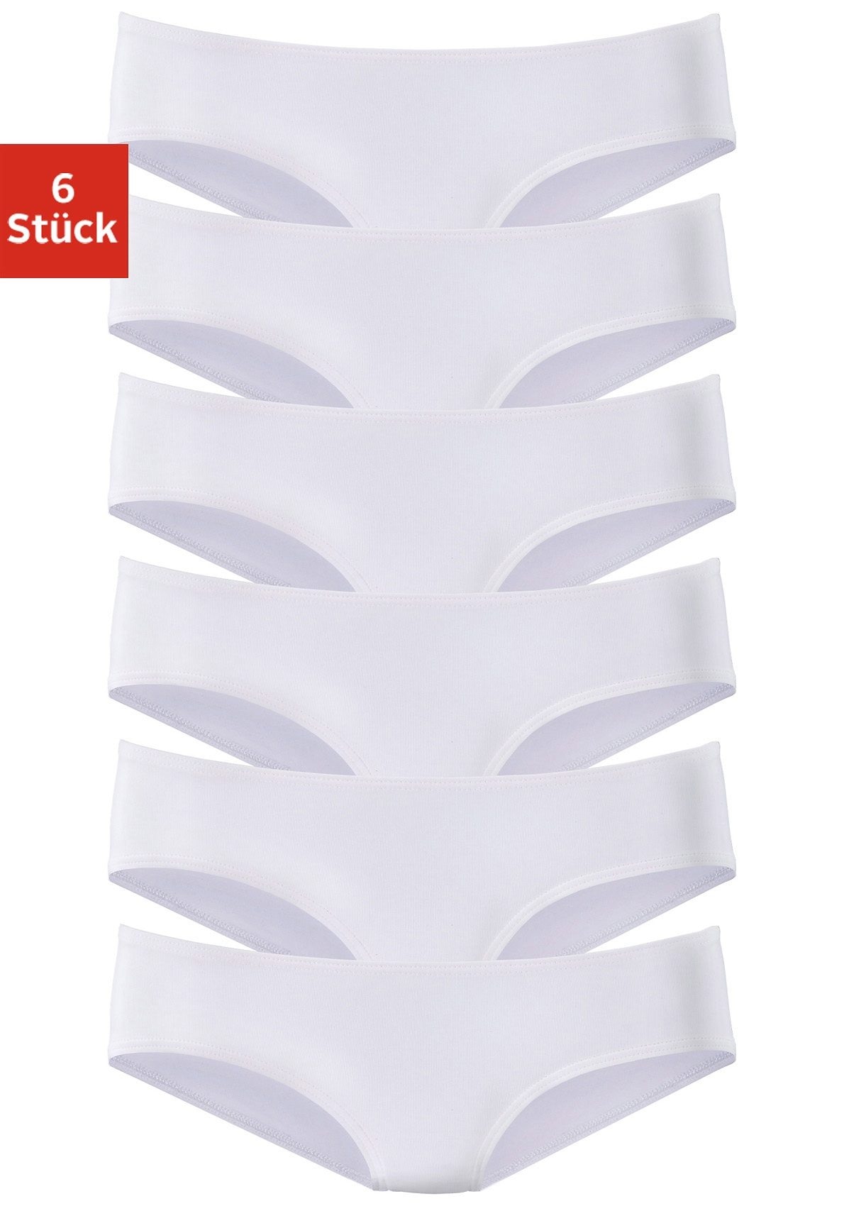 Vivance active Hipster 6er-Pack,  aus weicher Microfaser