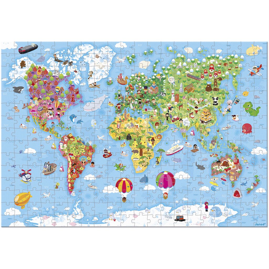 Janod Puzzle »Weltkarte«