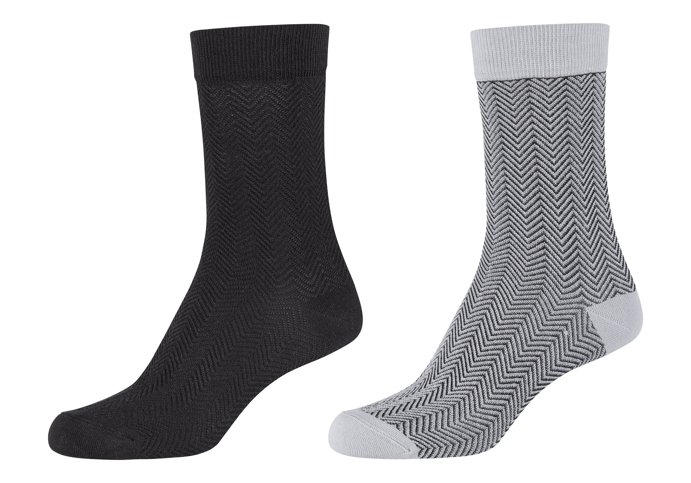 Camano Freizeitsocken »ca-soft«, (4 Paar), mit Fischgratmuster