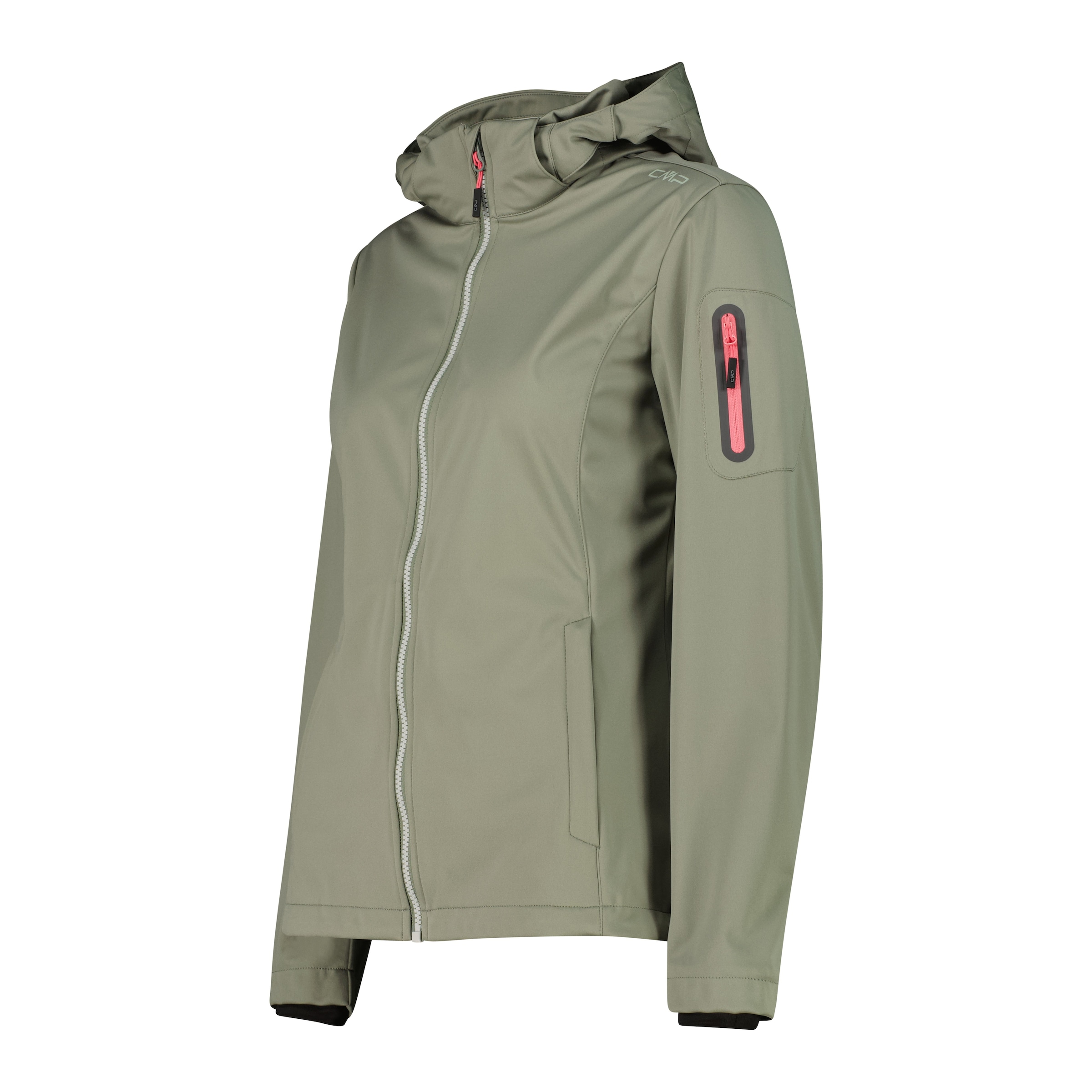 CMP Veste softshell mit Kapuze Atmungsaktiv & Windabweisend & Wasserabweisend & Leichtes Material
