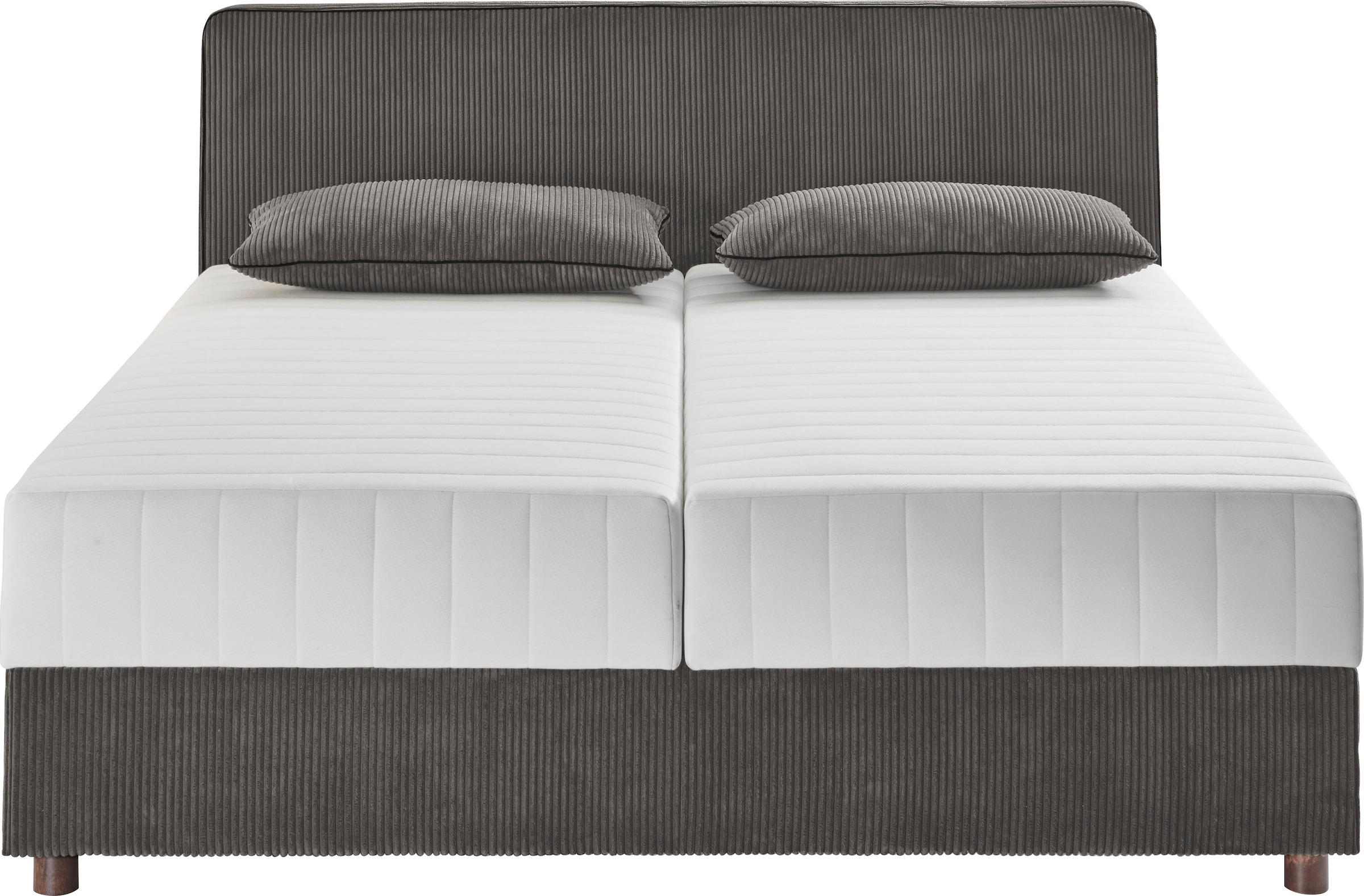 ATLANTIC home collection Bett »Corinna«, Boxbett inkl. Stauraum, Cord, erhältlich in unterschiedlichen Breiten