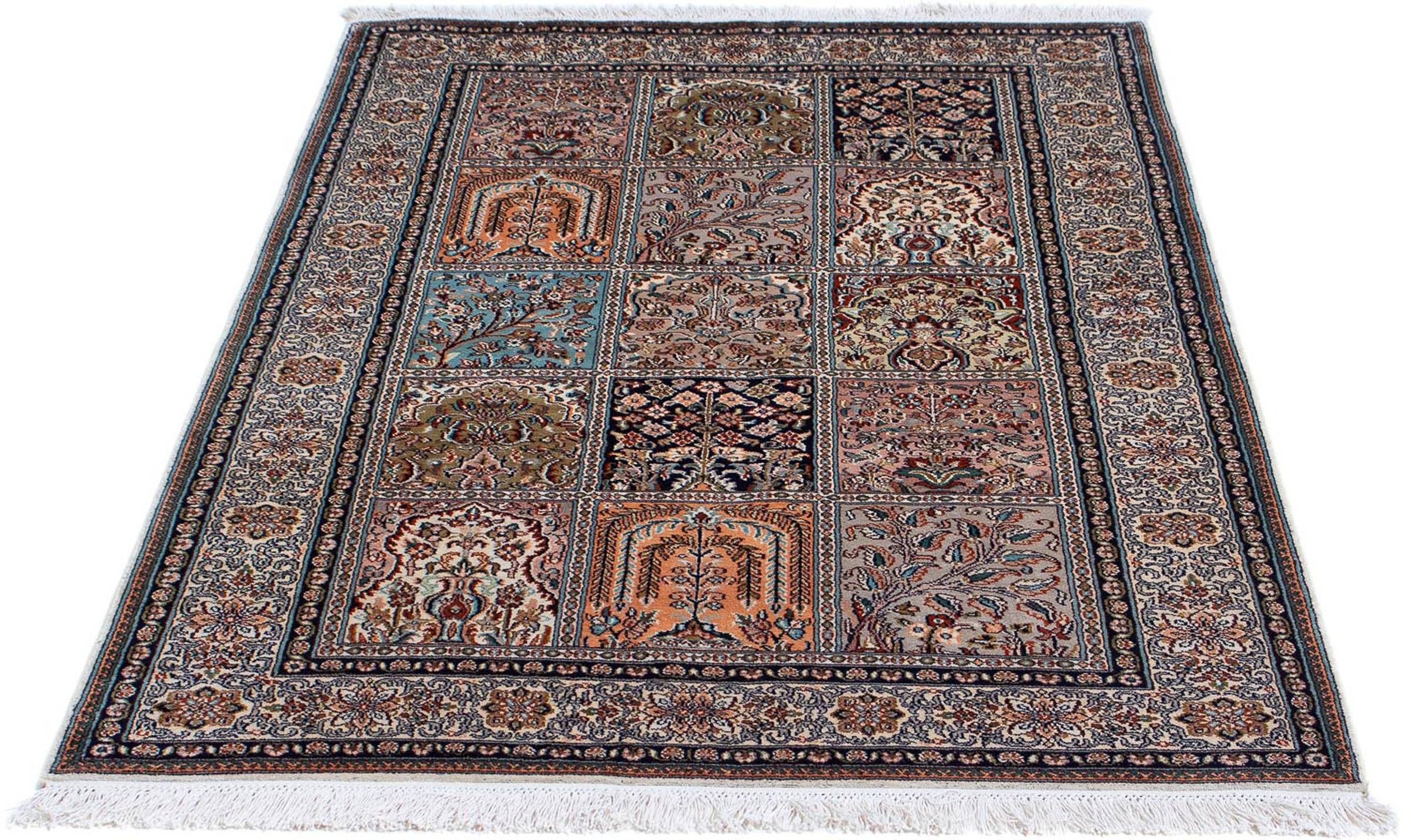 Image of morgenland Seidenteppich »Seidenteppich - Kaschmir Seide - 152 x 96 cm - mehrfarbig«, rechteckig, 4 mm Höhe, Wohnzimmer, Handgeknüpft, Einzelstück mit Zertifikat bei Ackermann Versand Schweiz