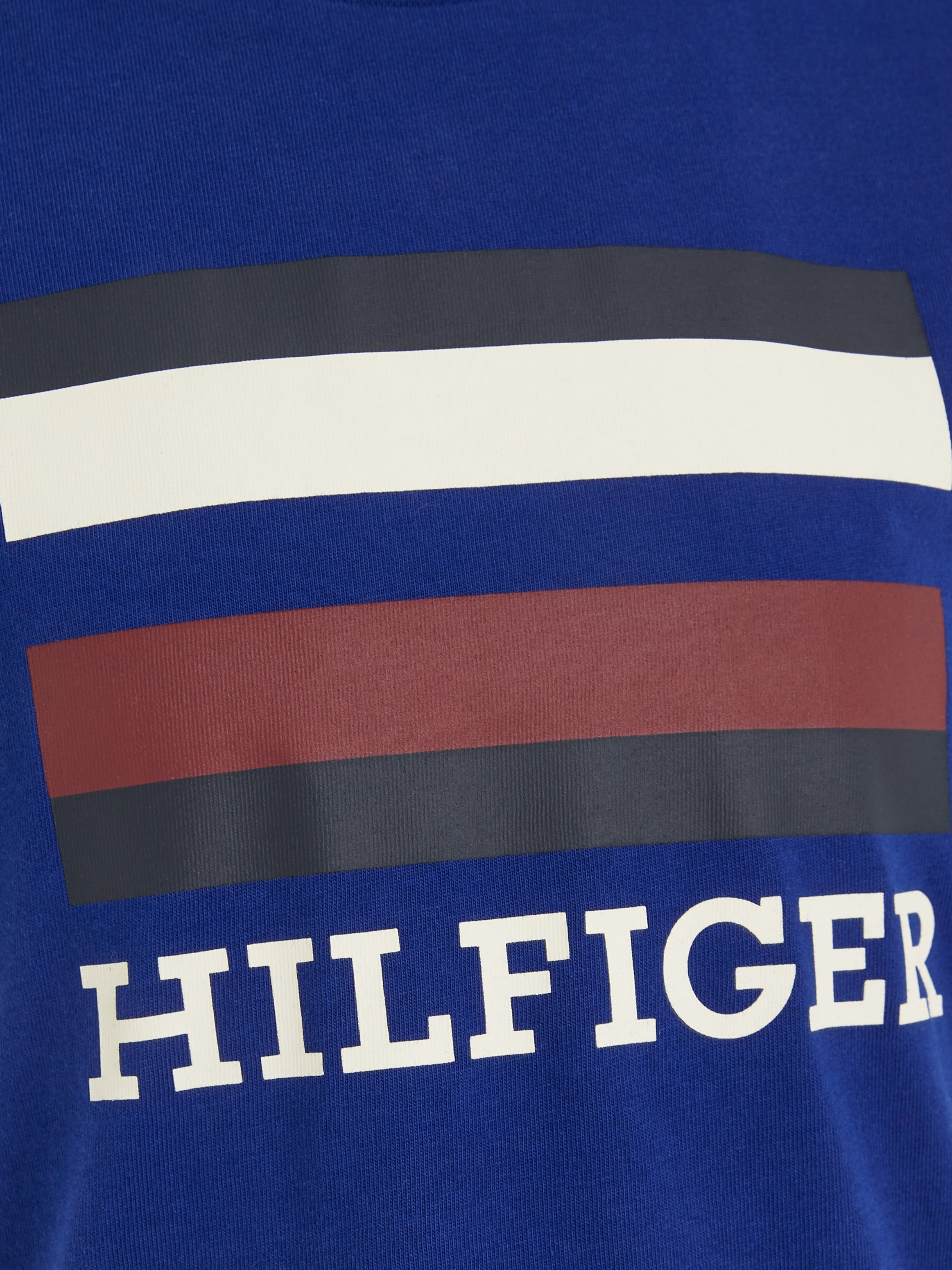 Modische Tommy Hilfiger T-Shirt »TH & mit Hilfiger versandkostenfrei LOGO TEE grossem Frontprint S/S«, shoppen Logo-Schriftzug
