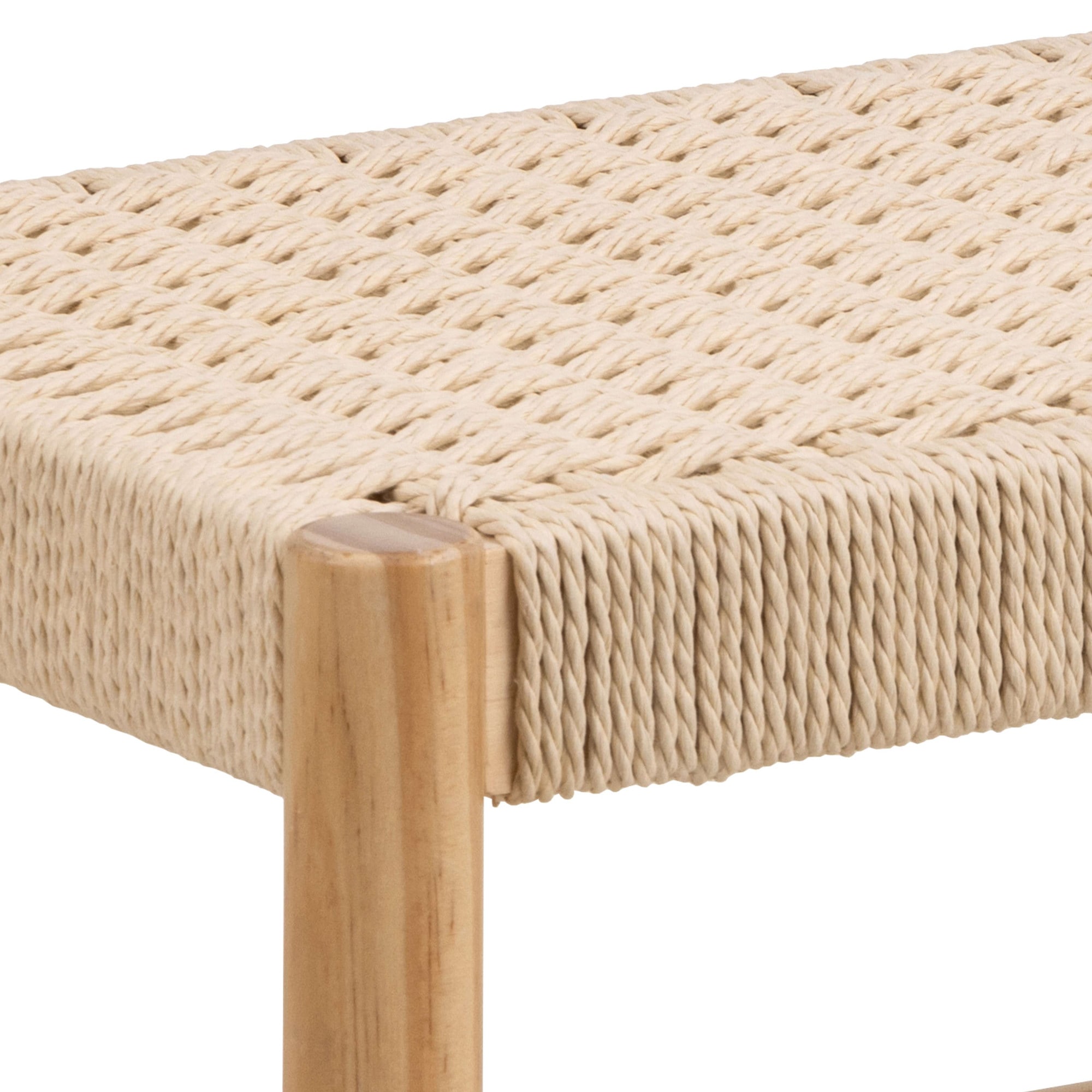 ACTONA GROUP Banc »Alvin, Sitzbank, Esszimmerbank« Banc, naturel, osier papier, avec motif tressé, 80x35x45 cm