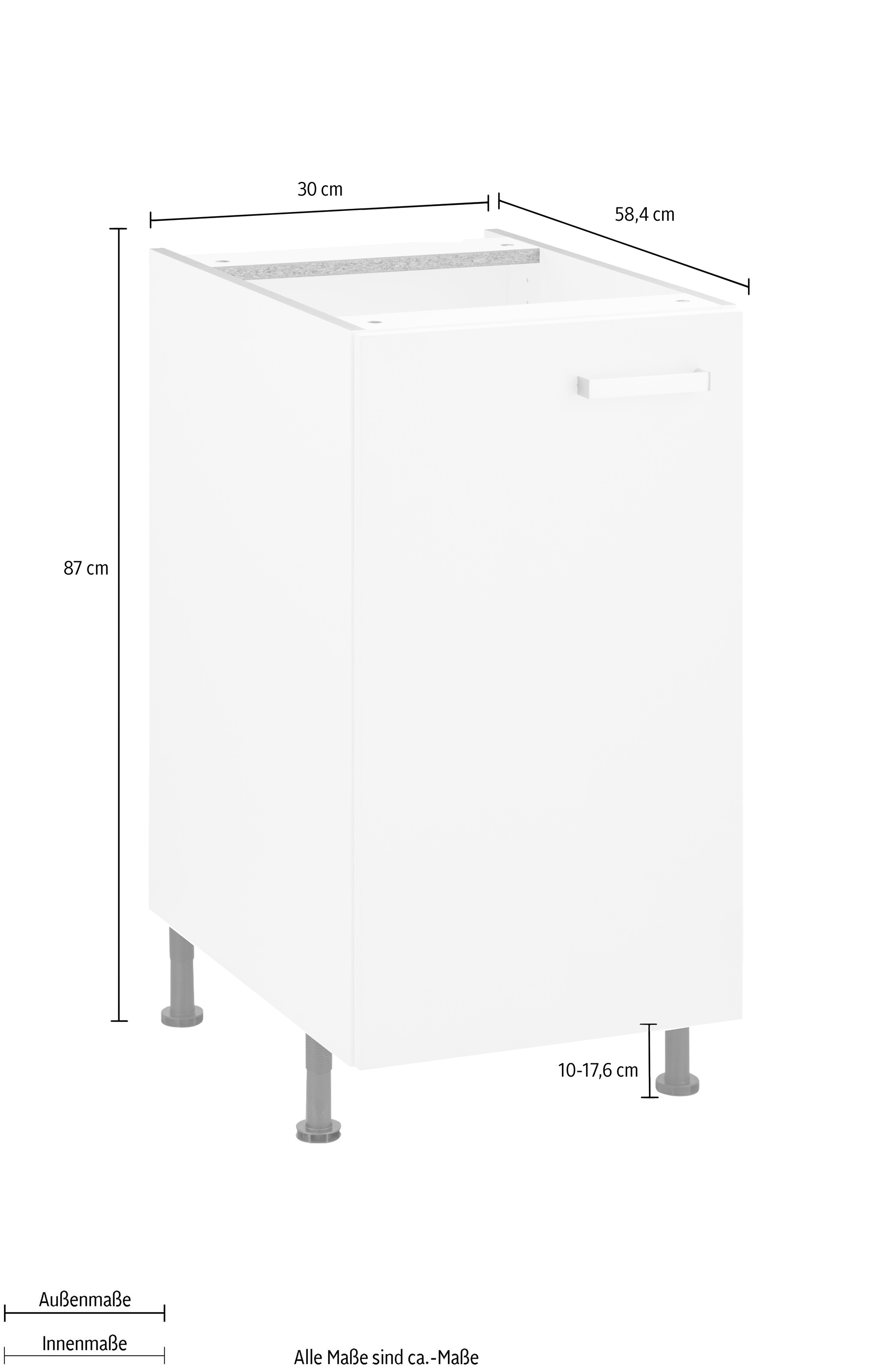 OPTIFIT Unterschrank »Parma«, Breite 30 cm