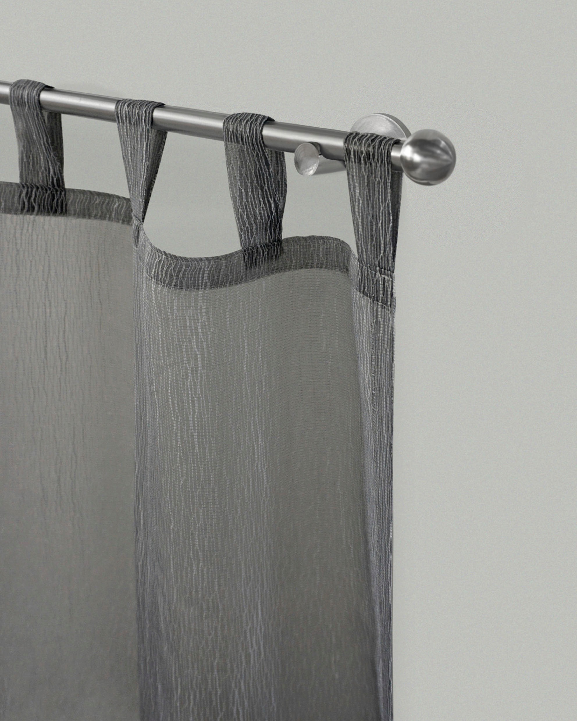 Image of GARESA Gardinenstange »KUGEL«, 1 läufig-läufig, Wunschmasslänge, Vorhanggarnitur, einfache Montage, mit Stangenverbinder verlängerbar, Wandmontage, Kugel, edelstahl optik, ohne Ringe bei Ackermann Versand Schweiz