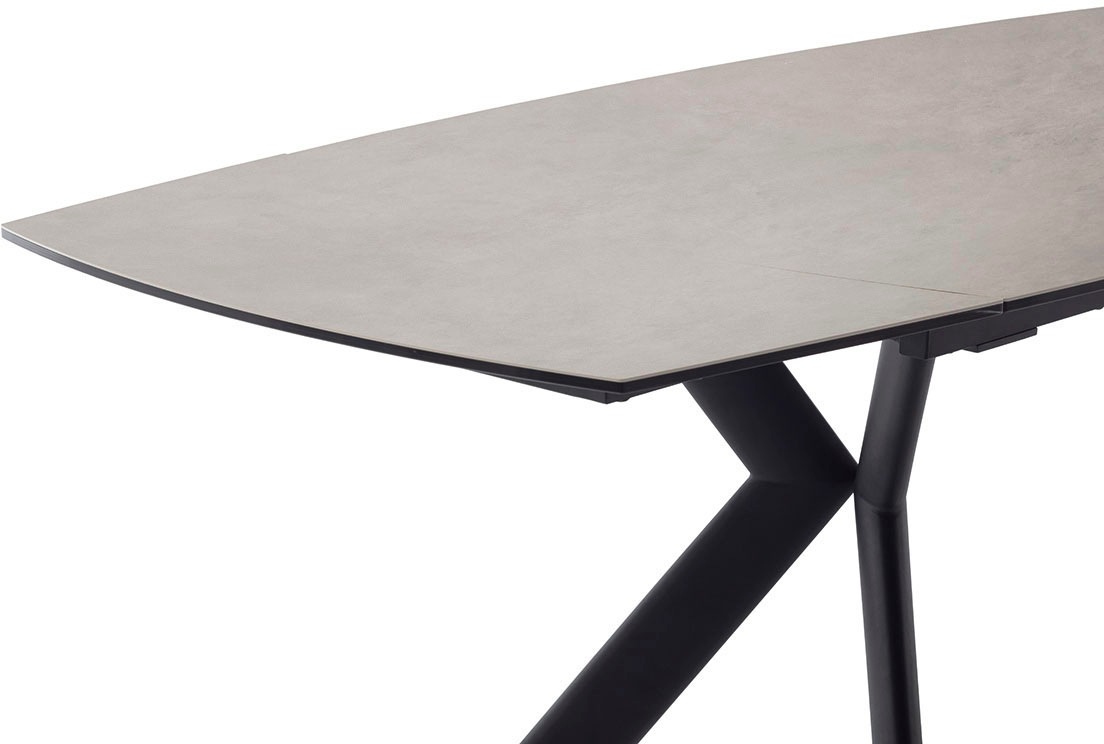 MCA furniture Esstisch »OSSANA Vierfusstisch 180-260 cm«, (Einzelstück), Keramik,Metall,Stirnauszug,ausziehbar,Tischplatte 13 mm,8-10 Personen