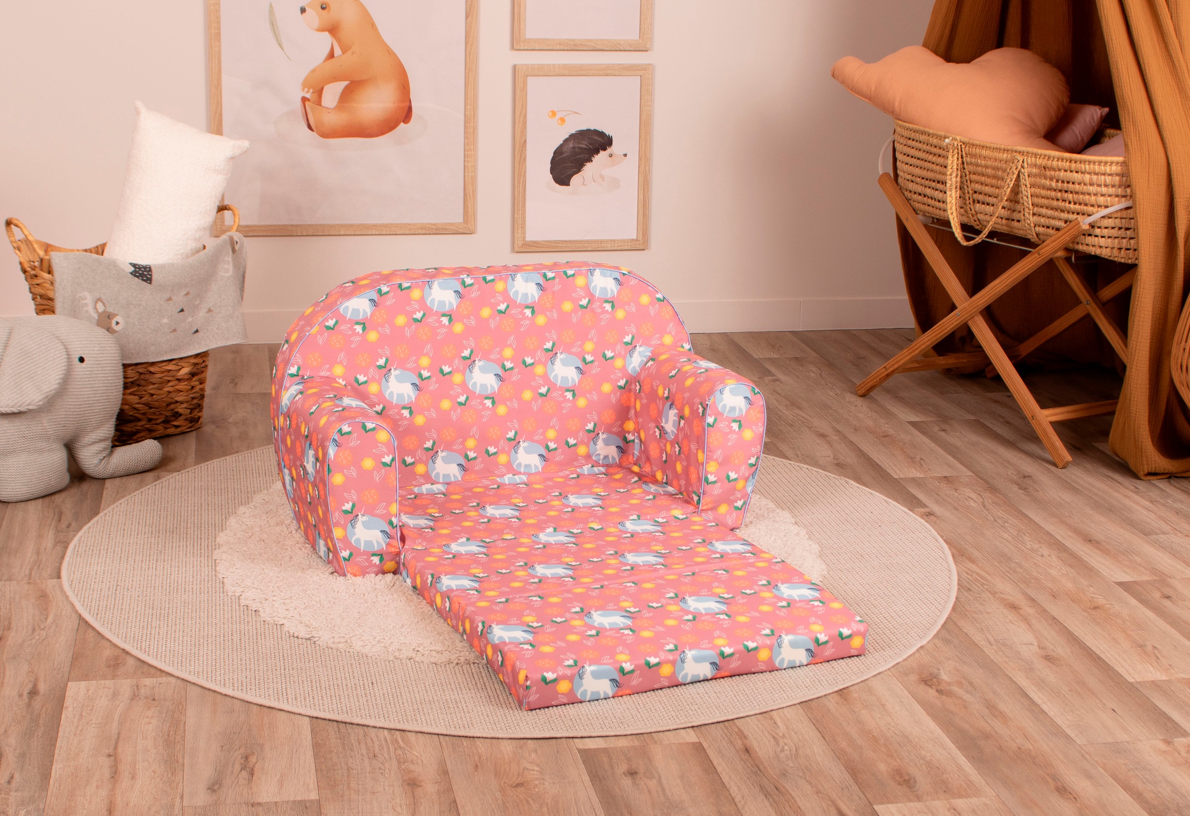 Knorrtoys® Canapé »Einhorn pink« für Kinder; Made in Europe