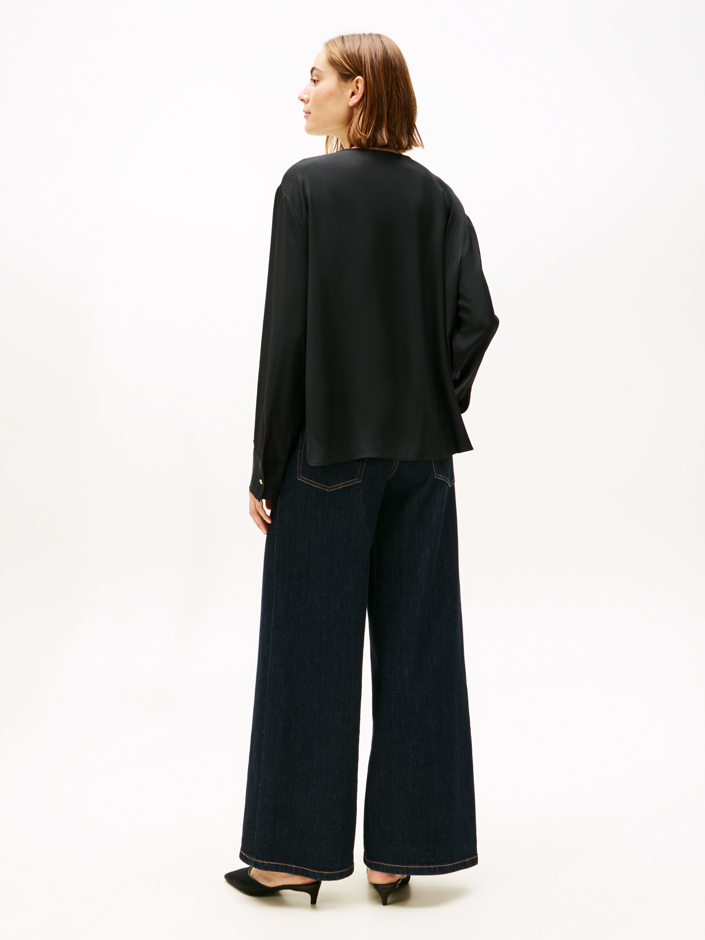 Tommy Hilfiger Shirtbluse »SOFT VIS LS RELAXED BLOUSE«