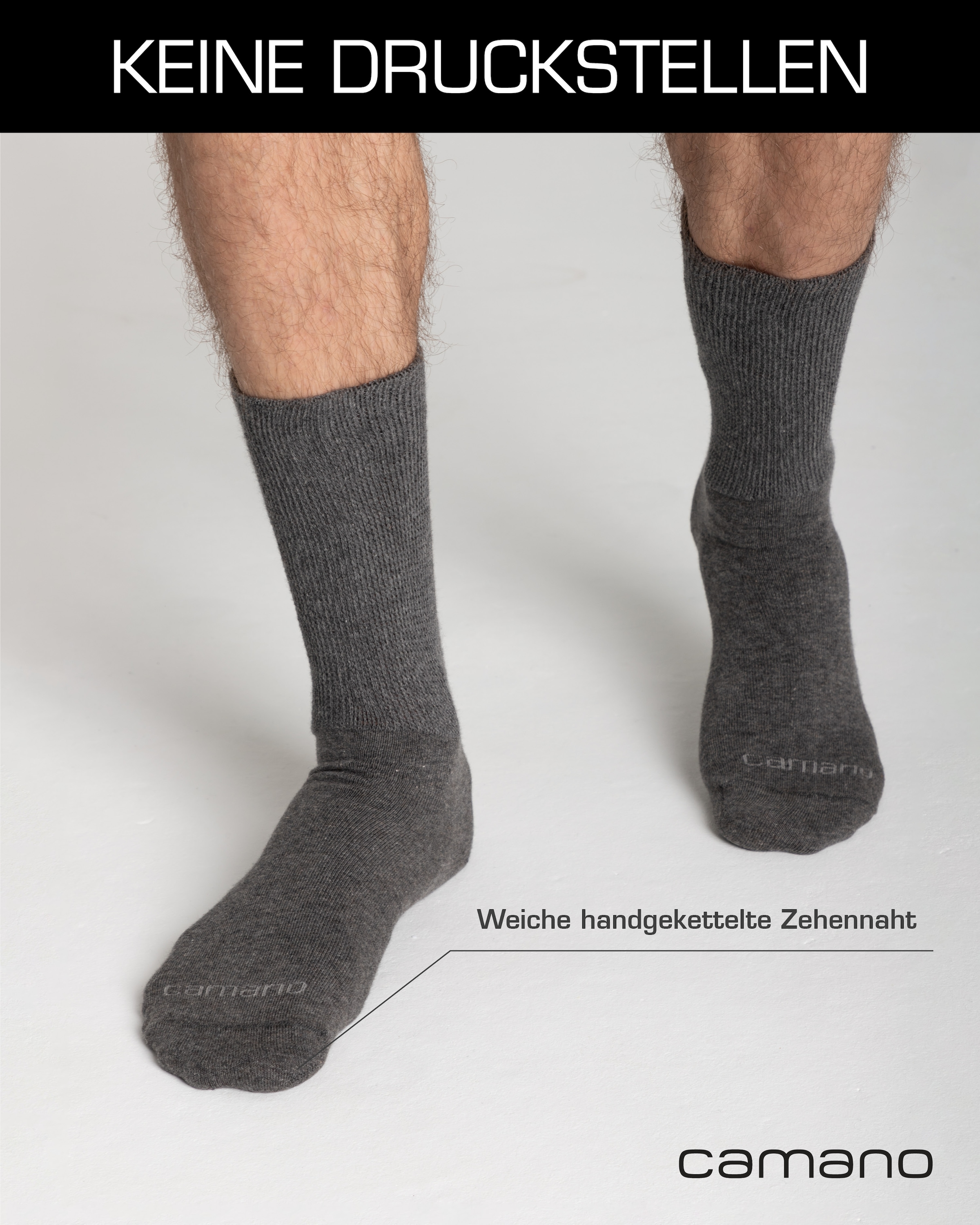 Camano Diabetikersocken »comfort« 4 Stk. tlg. mit besonders Venen-freundlichem Material