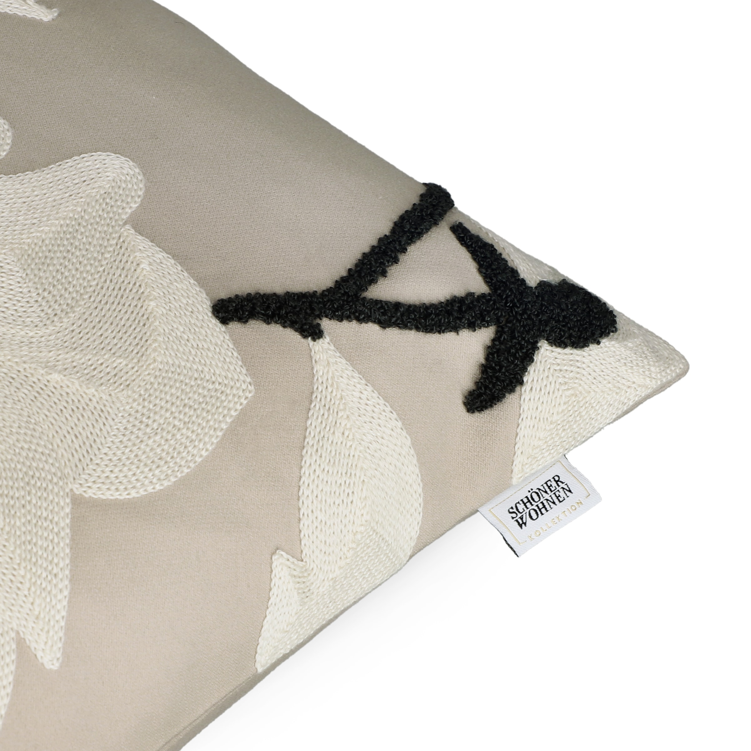 SCHÖNER WOHNEN-Kollektion Dekokissen »Fleur«, bestickt, mit hohem Baumwollanteil