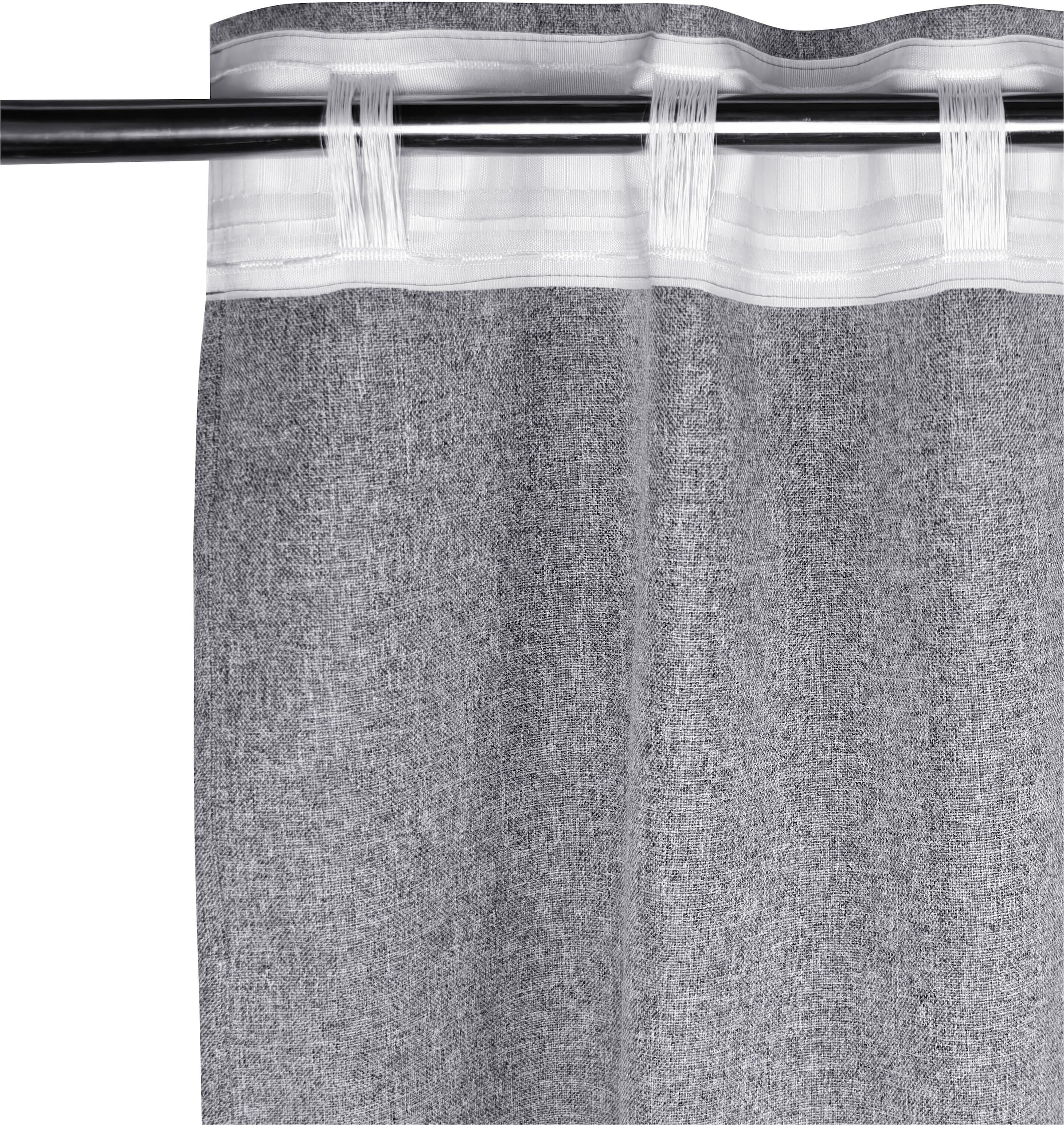 GOODproduct Rideau occultant »Ronnel, 100% Lichtschutz« Bande multifonctionnelle 2 cuis tlg. 2x uni, salon, chambre/salle d'enfants, occultant à 100 %