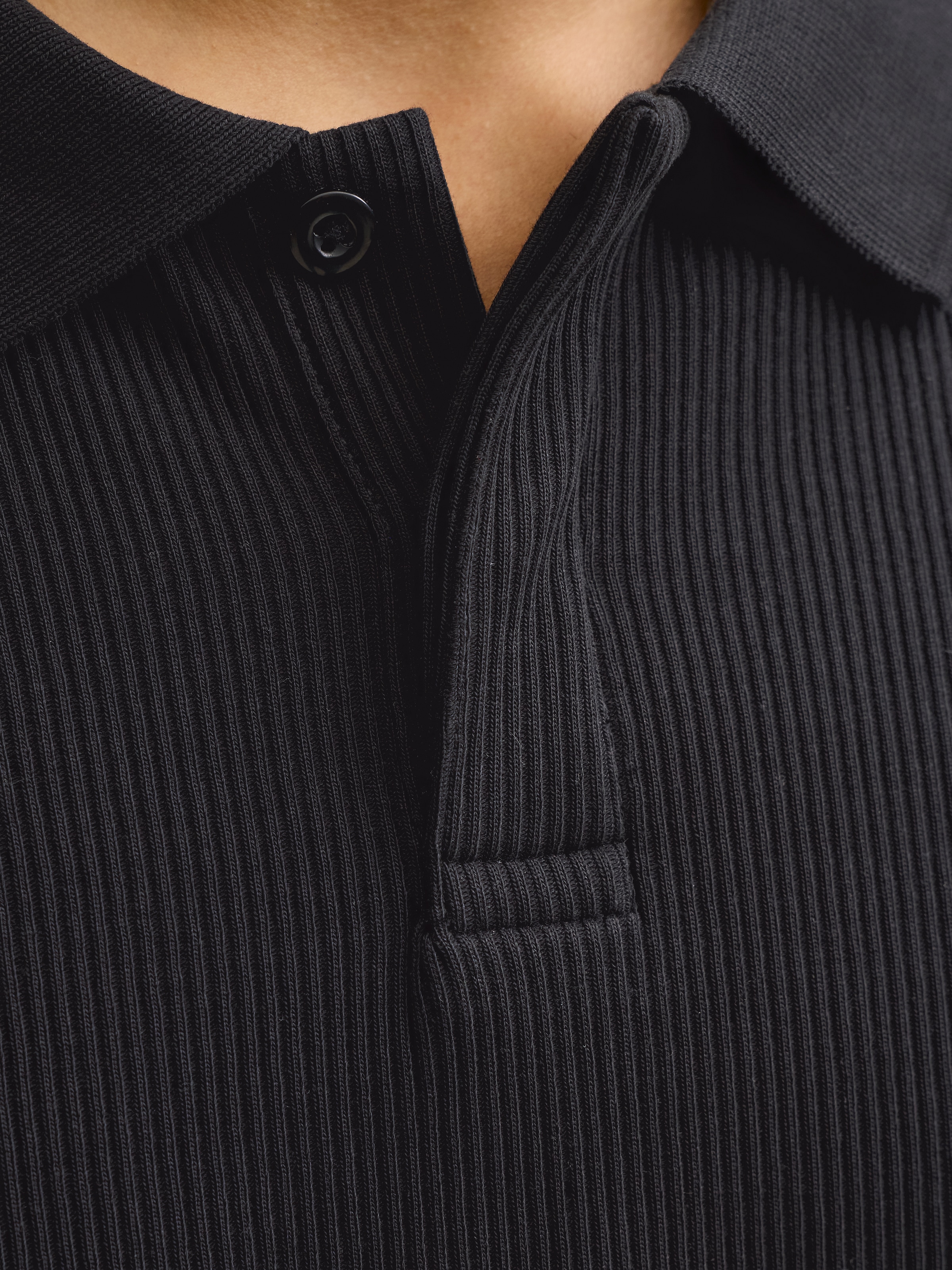 Jack & Jones Polo »JJEHARRISON STRUCTURE POLO SS LN« mit Polokragen