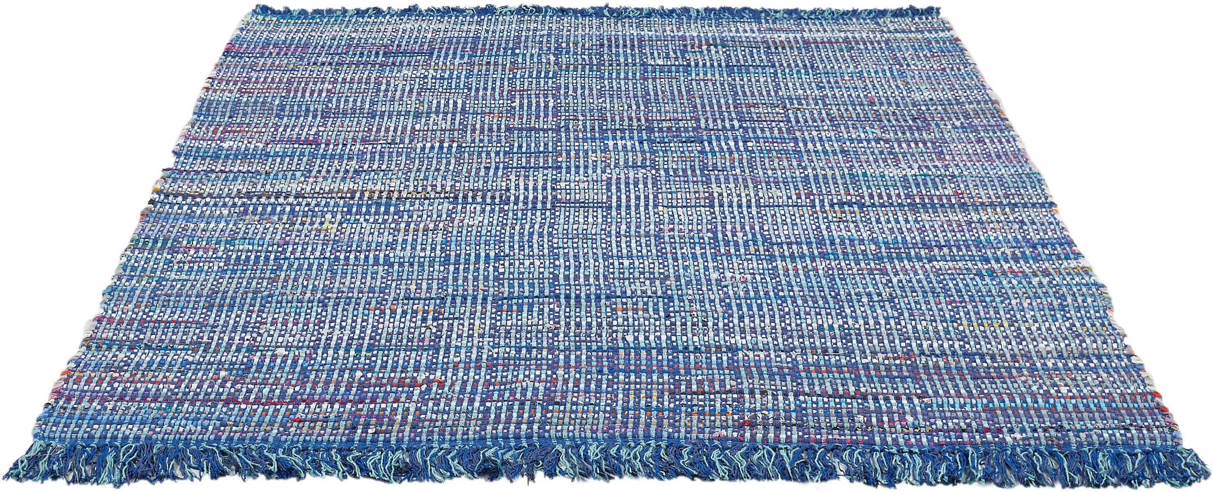 Andiamo Teppich »Frida«, rechteckig, Handweb Teppich, Fleckerl, reine Baumwolle, handgewebt, mit Fransen