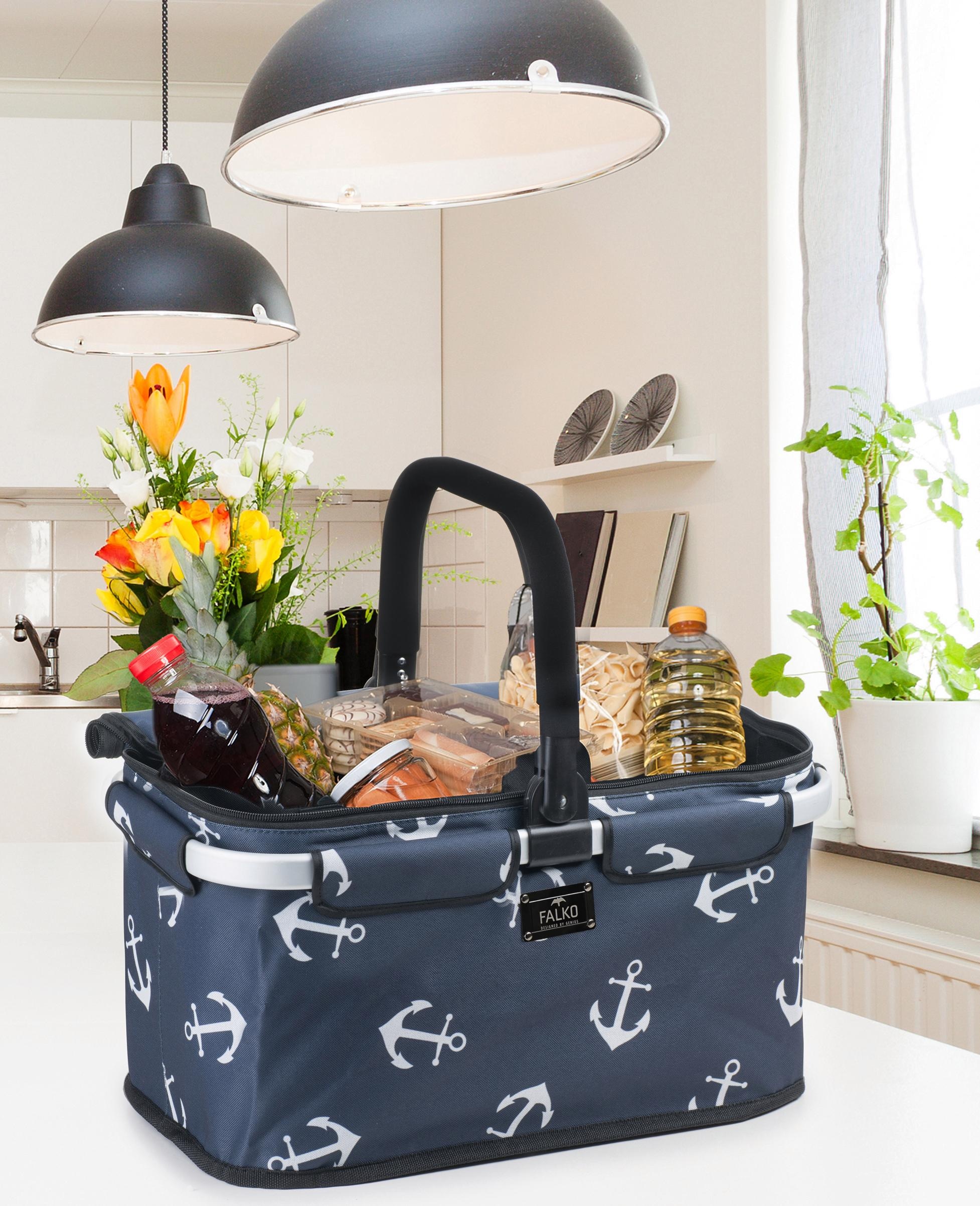 Image of Genius Einkaufskorb »Falko dekoriert«, (1 tlg.), mit Alugestell bei Ackermann Versand Schweiz