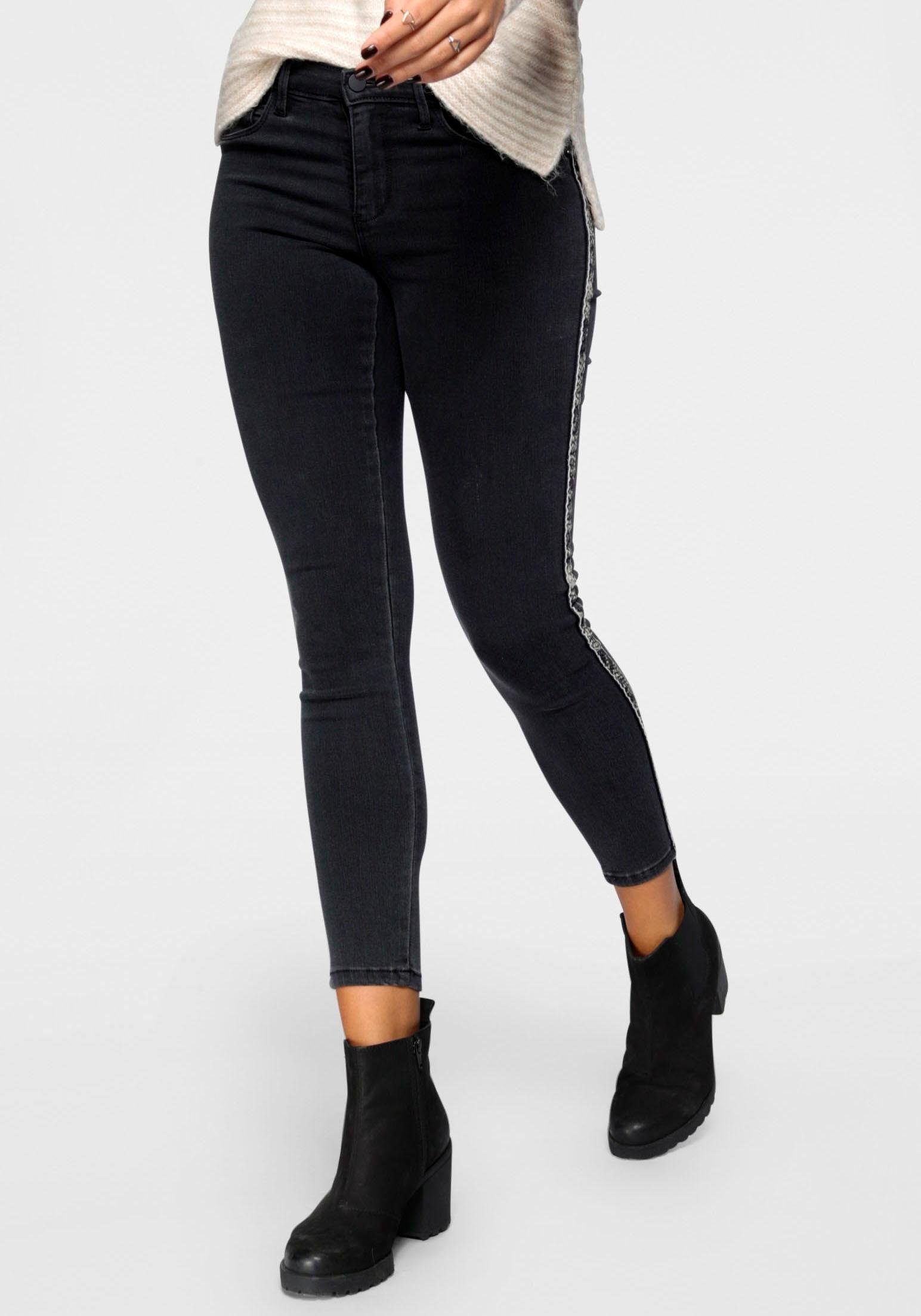 Image of Only Skinny-fit-Jeans »RAIN«, mit seitlichem Galonstreifen bei Ackermann Versand Schweiz